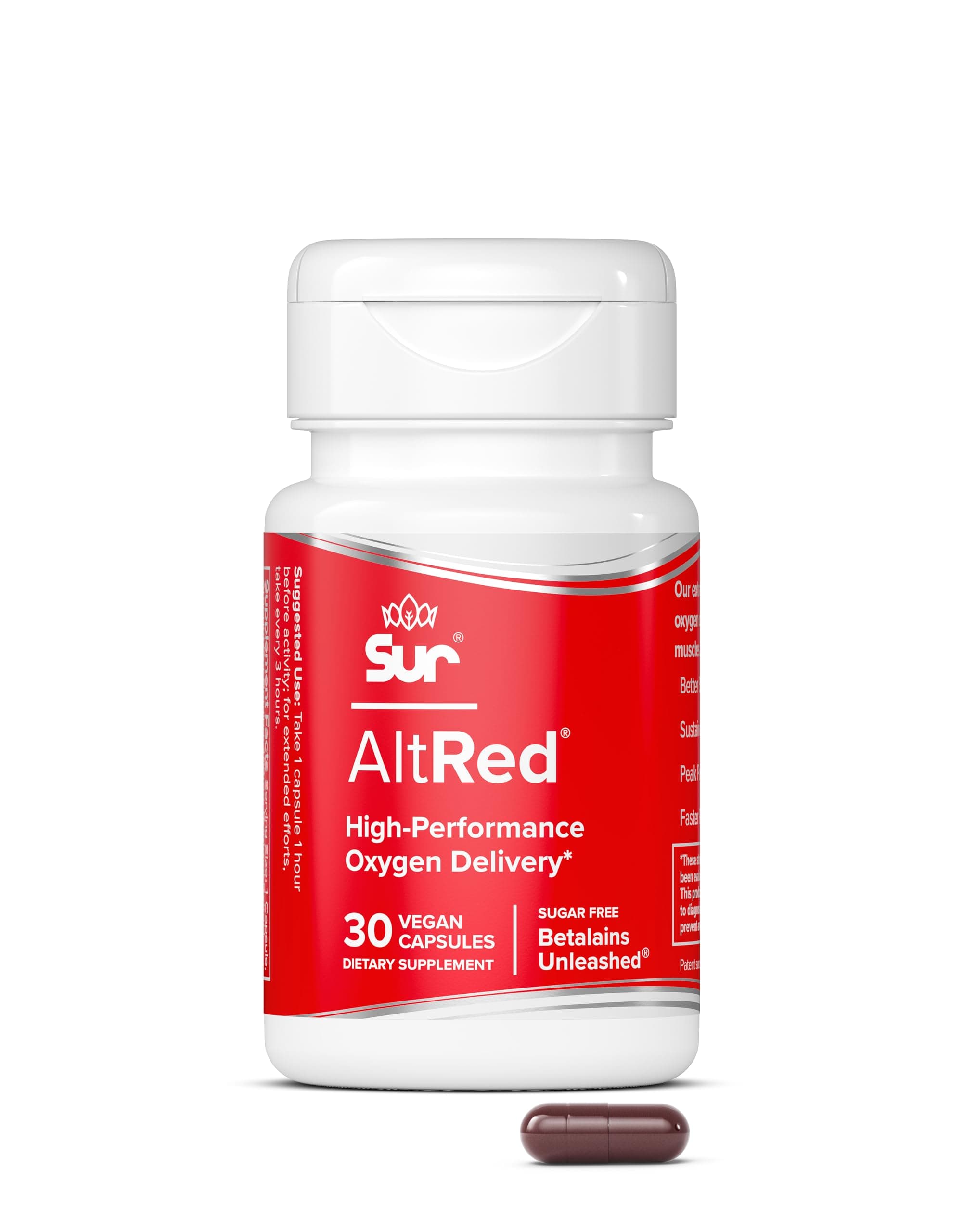 - AltRed Beet Root Capsules for Muscle Recovery and Sports Nutrition - 25% Betalain Extract Pre Workout & Nitric Oxide Supplement for Endurance Athletes