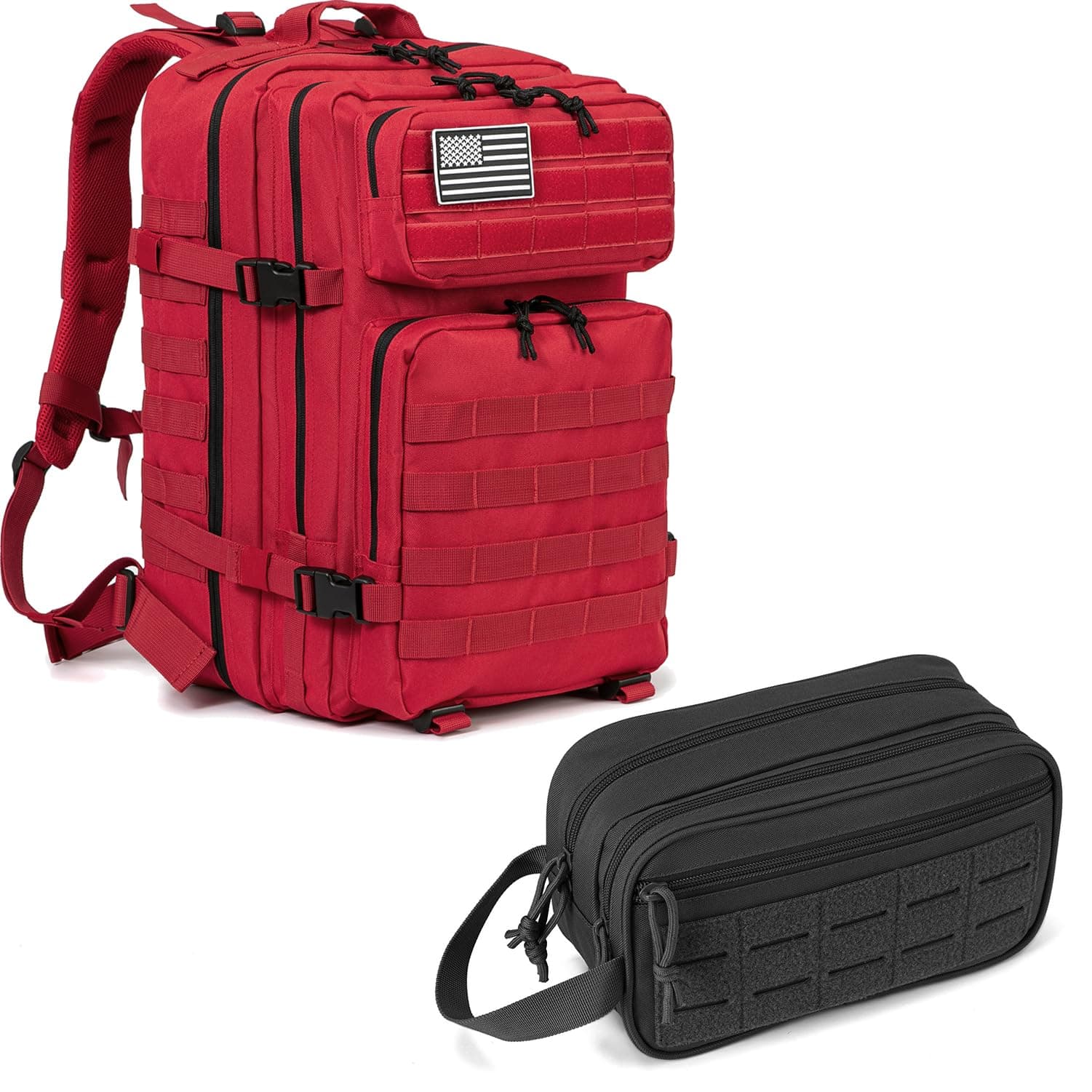 45L Tactical backpack & Tactical Toiletry Bag