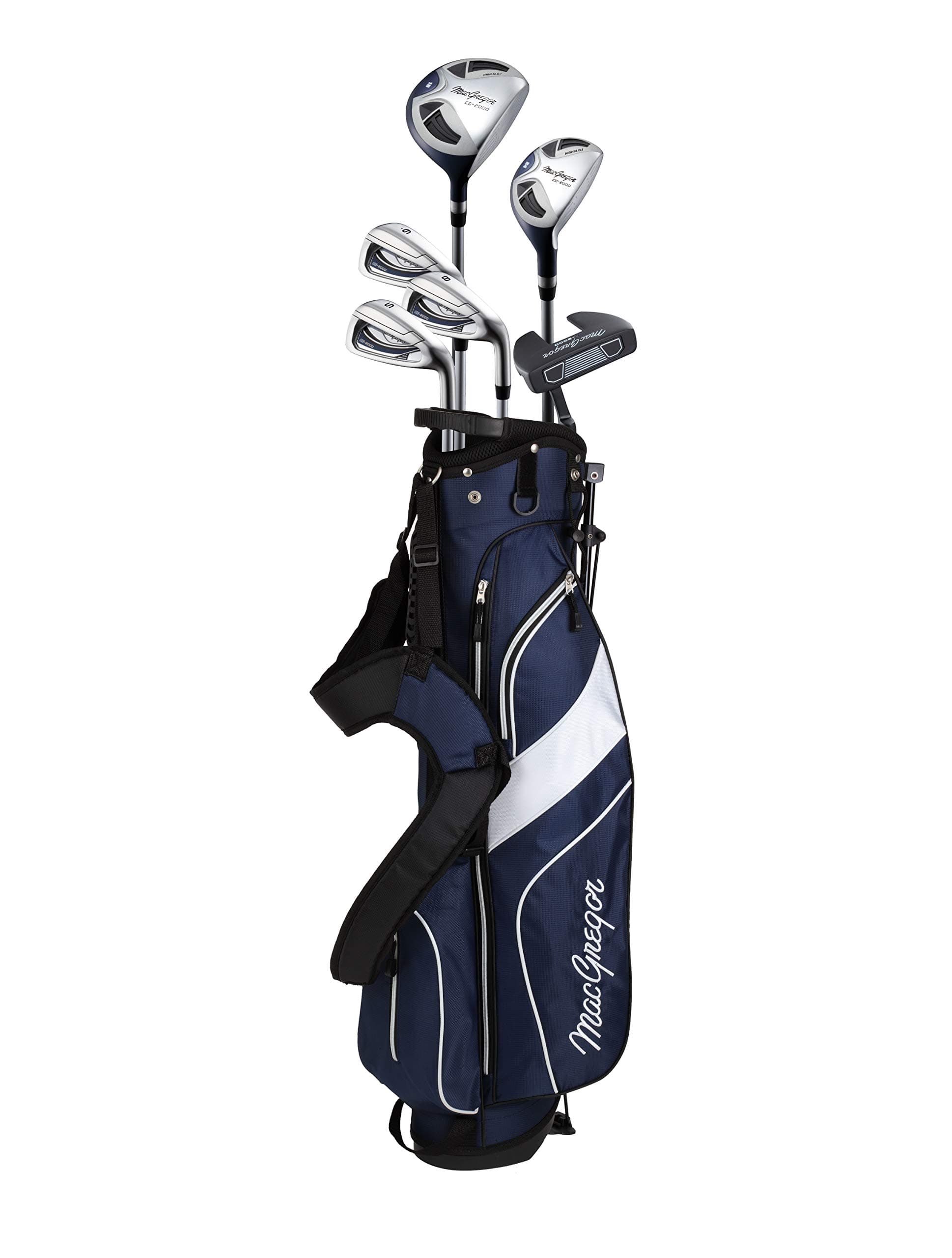MacGregor Golf CG2000 Steel Half Golf Club & Stand Bag Package Set