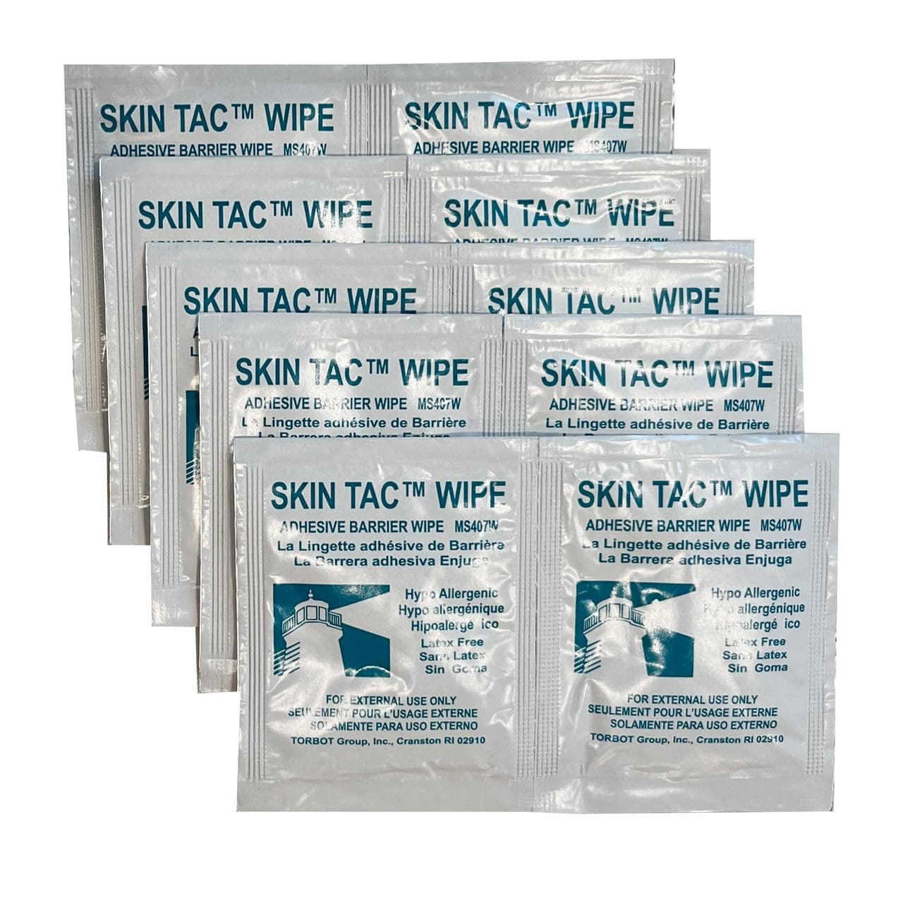 Skin-Tac Adhesive Barrier Wipes - 10 Pack