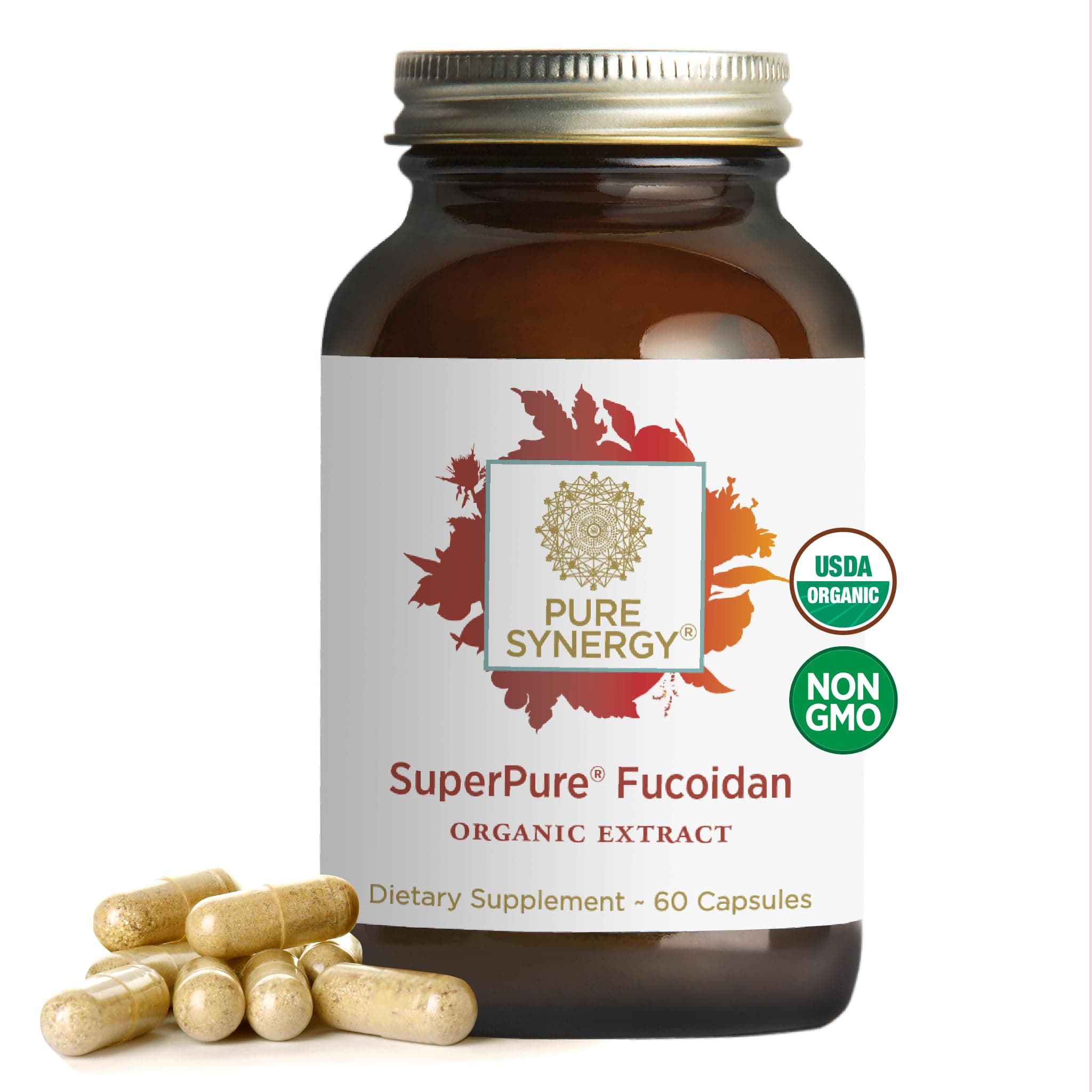 SuperPure Fucoidan Extract | Gluten-Free Fucoidan from Organic Brown Seaweed | for Immune Health, Digestion, and Healthy Aging (60 Capsules)