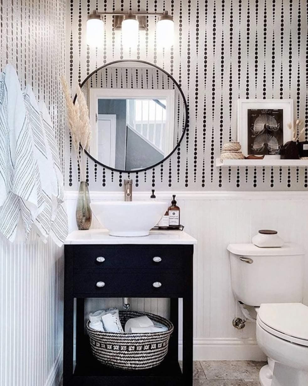 Cutting Edge Stencils – Beads Allover Stencil for Painting Walls – Reusable Large Wall Stencil for DIY Room Makeover – Alternative to Wallpaper – Modern Accent Wall Stencil Design