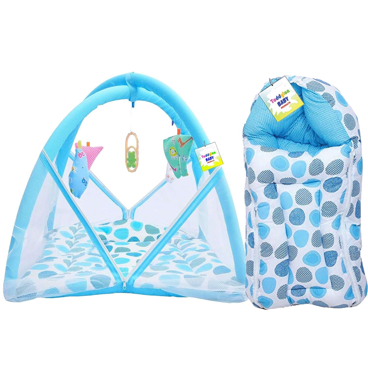 Baby Bedding Set New Born Baby Bed | Mattress | Mosquito Net | Carry Bag | Essentials | Carry Bag | Cotton Combo | Infant beds | Products (0-6 Months) (2PCS Set)