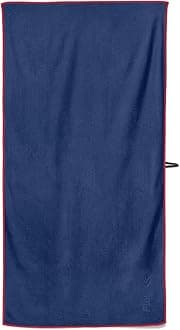 Flow Swim Gear Hydro Sport Towel - Microfiber Quick Dry Swimming Towels for Pool, Triathlon, and Other Water Sports in Medium and Large Sizes (Navy, X-Large (72" X 40"))