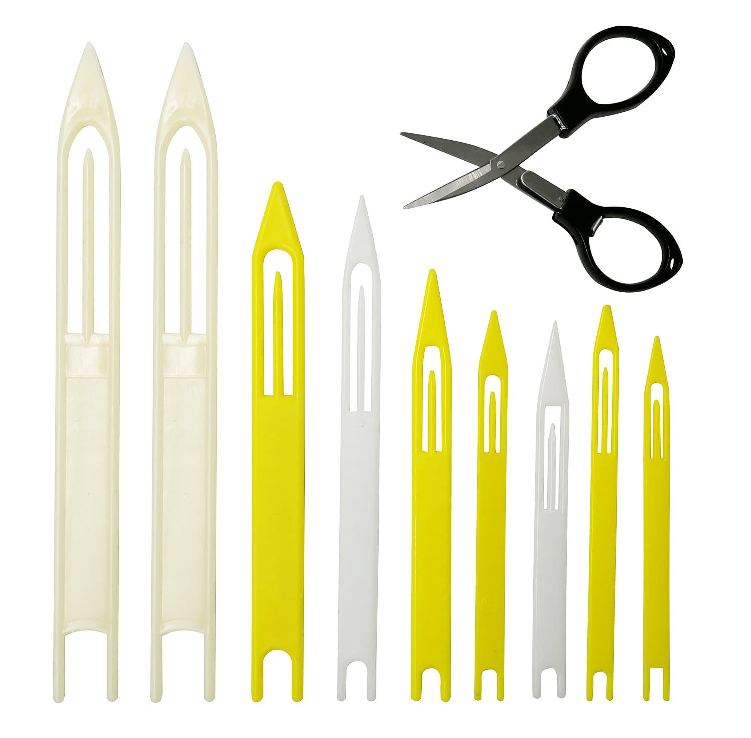 Mimilure8Pcs Plastic Fishing Line Repair Netting Needle Shuttles Size:1 2 3 4 5 6 7 7+