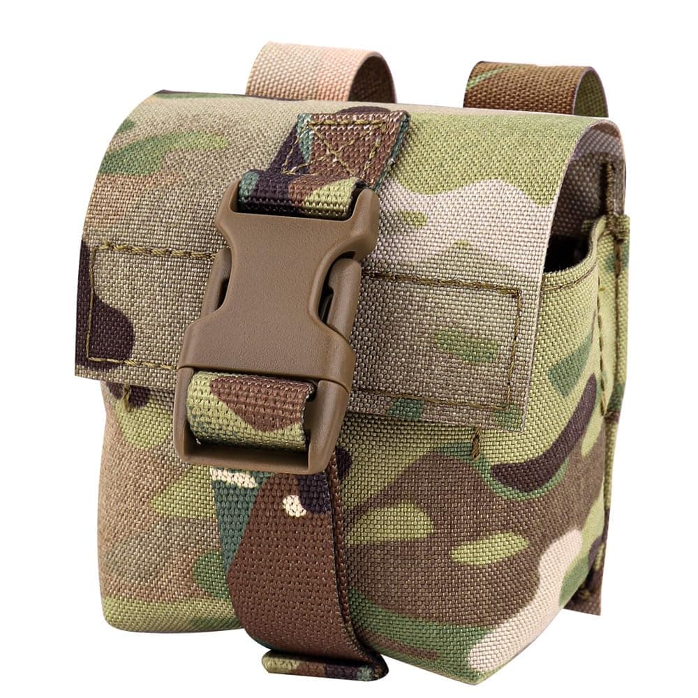 KRYDEX Tactical Molle Single Frag Grenade Pouch Small Tool Bag for Duty Belt MOLLE Vest and Backpack