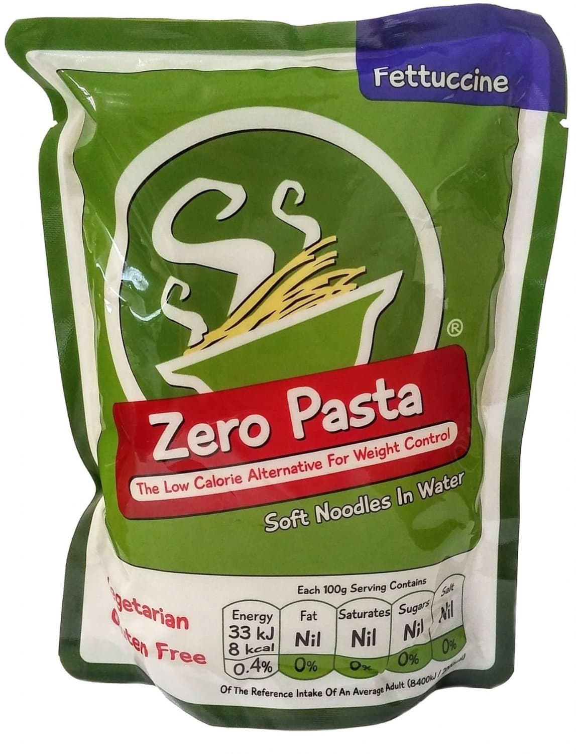 Zero Pasta - Fettucine (Konjac Pasta from Zero Noodles) 200g