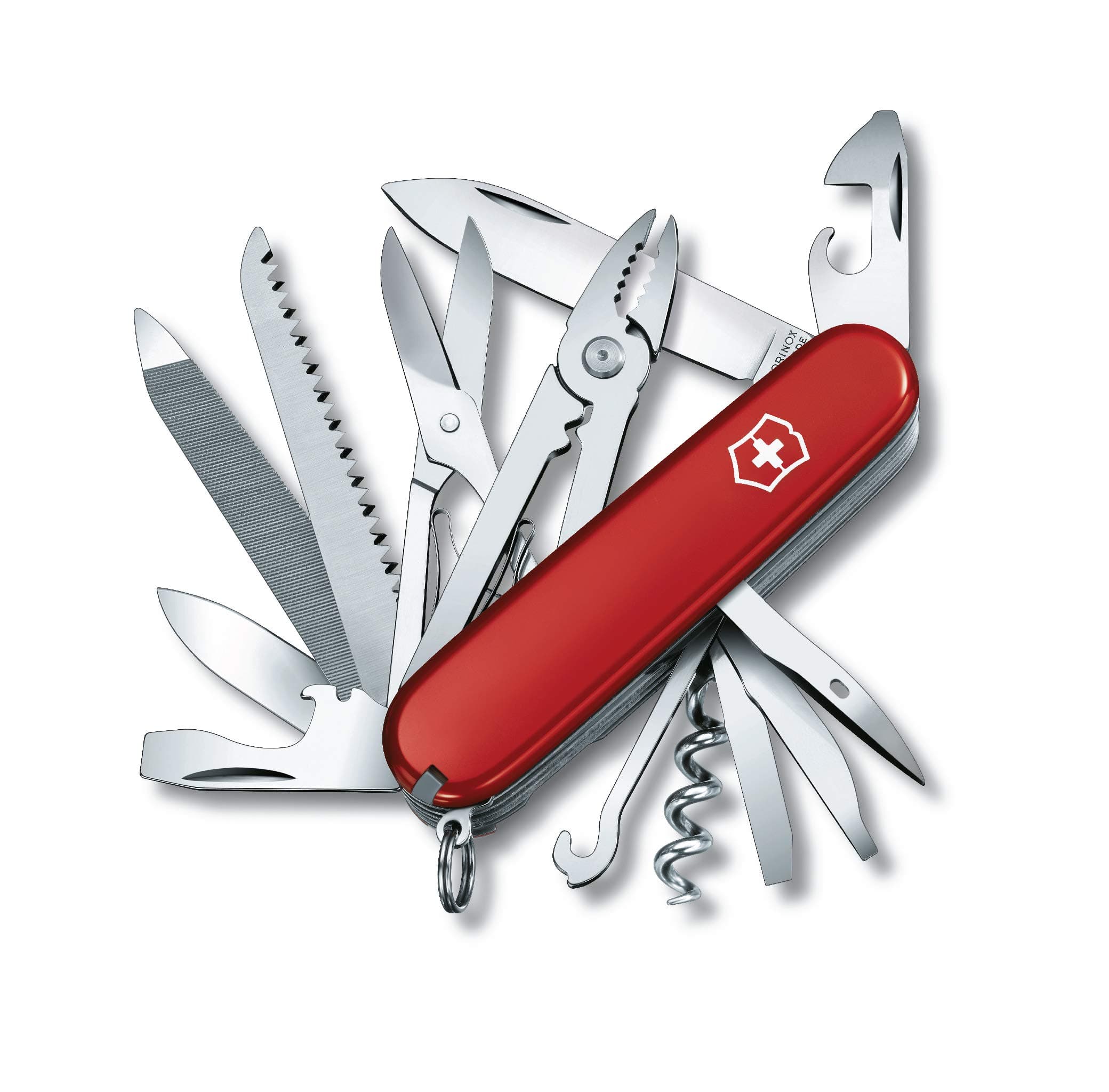 Swiss Army Knife - Handyman - 24 Functions, Multi-Utility Tool - Red, 91 mm