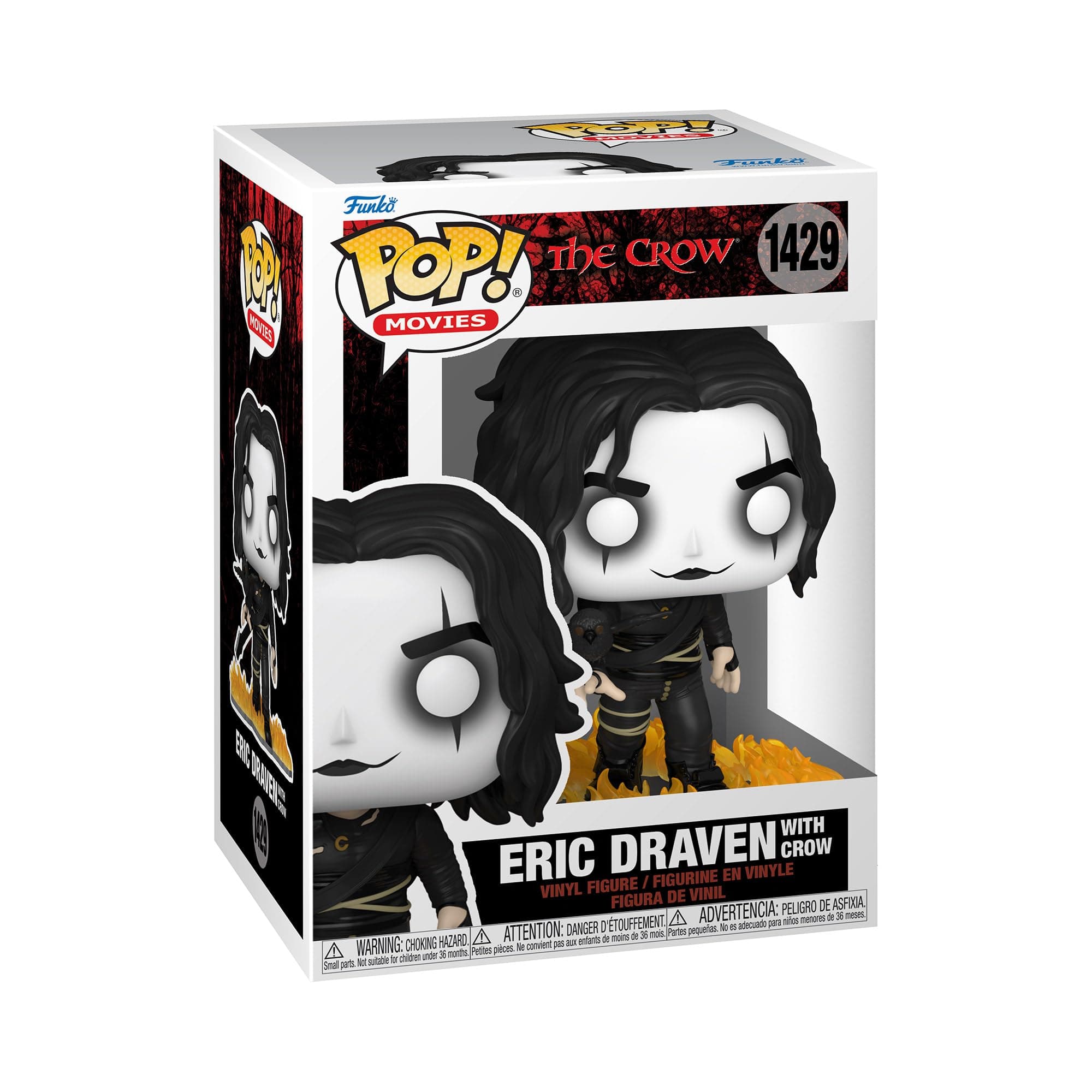 POP! Movies: the Crow - Eric With Crow - Collectable Vinyl Figure - Gift Idea - Official Merchandise - Toys for Kids & Adults - Movies Fans - Model Figure for Collectors and Display