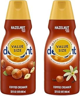 Hazelnut Coffee Creamer Liquid, 2 x 32 oz Bottles Ðεℓıɠнт |и†εяиค†ı๏иคℓ
