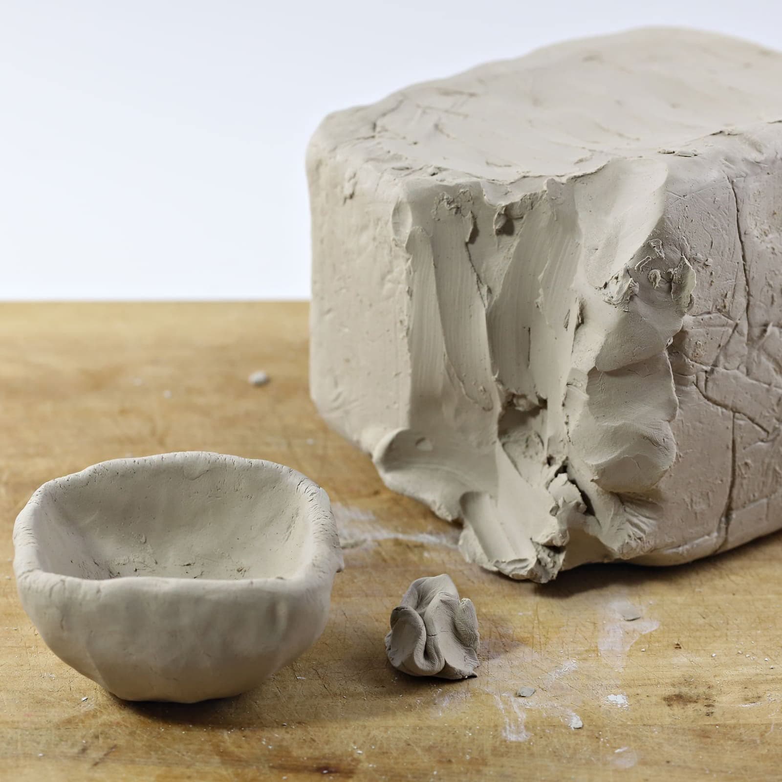 10lb White Natural Air-Dry Clay by Craft Smart - Non-Toxic Clay for Hand Modeling, Sculpting, Pottery - 1 Pack