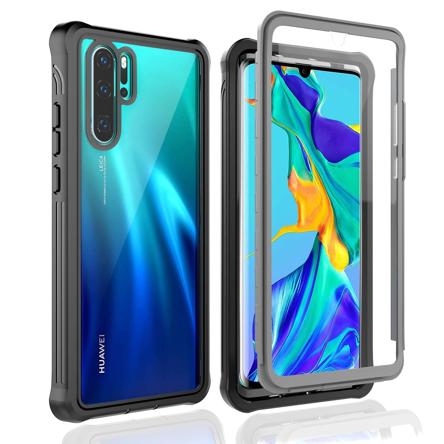 OWKEY Huawei P30 Pro Case - Full Body Protection, Rugged Case with Built-in Screen Protector for P30 Pro 2019 & New Edition 2020