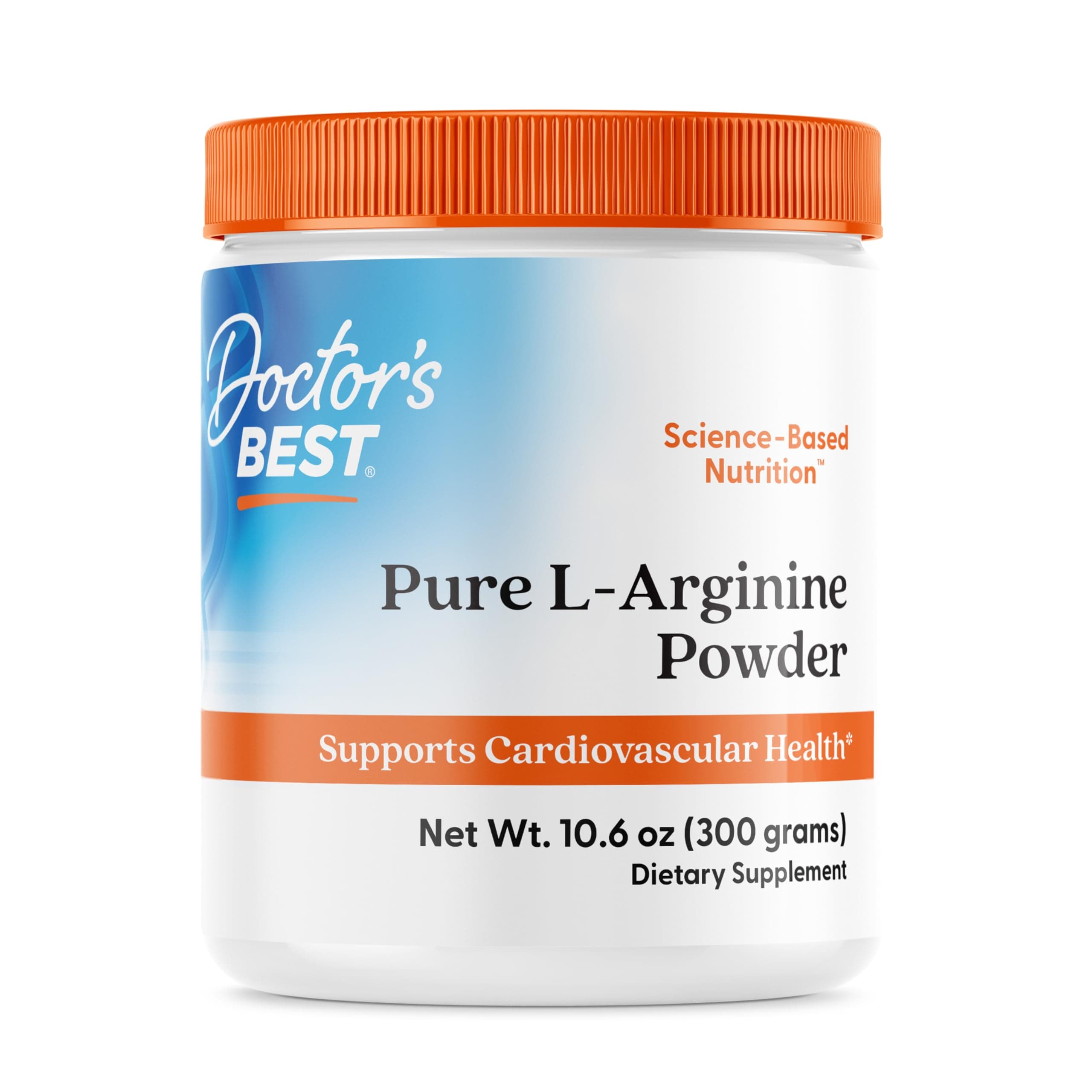 L-arginine HCL Powder, non-gmo, vegan, Gluten Free, Soy Free, Helps Promote Muscle Growth, 300g