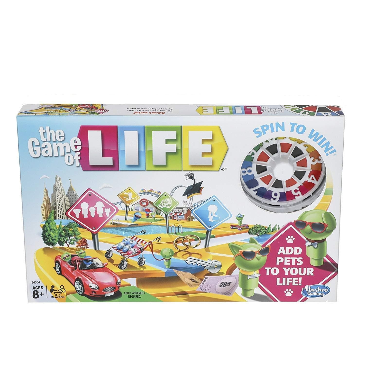 The Game of Life Board Game for 2 to 4 Players, Ages 8 and Up