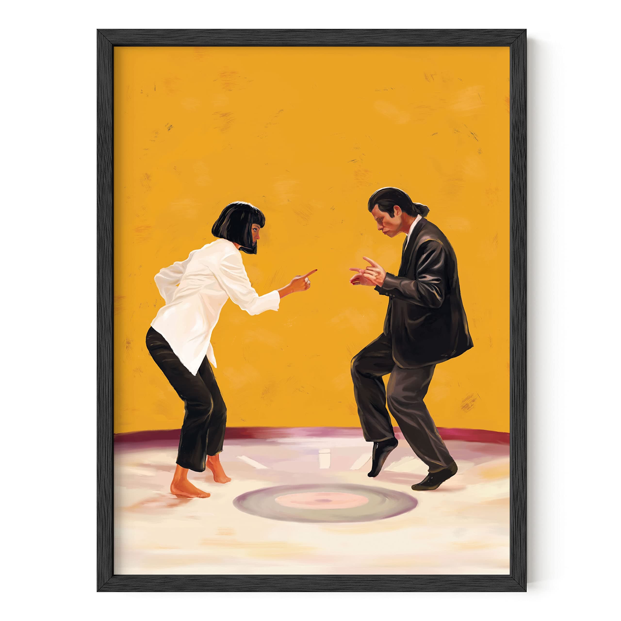 Framed Movie Posters - Vintage and Classic Prints, Old Movie Poster (Framed Black, 12x16)