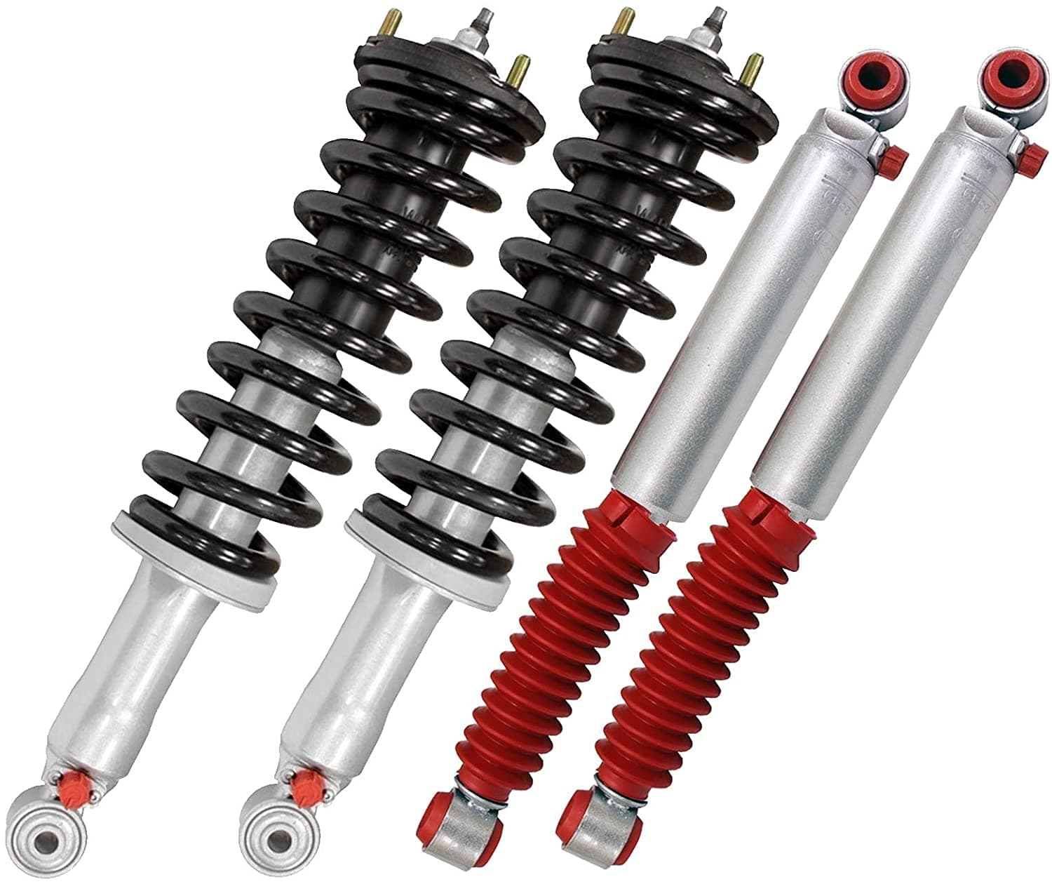 Rancho QuickLift Leveling Front Coilovers and Matching Rear Shocks 1.75in Lift for 09-13 Ford F-150 2WD