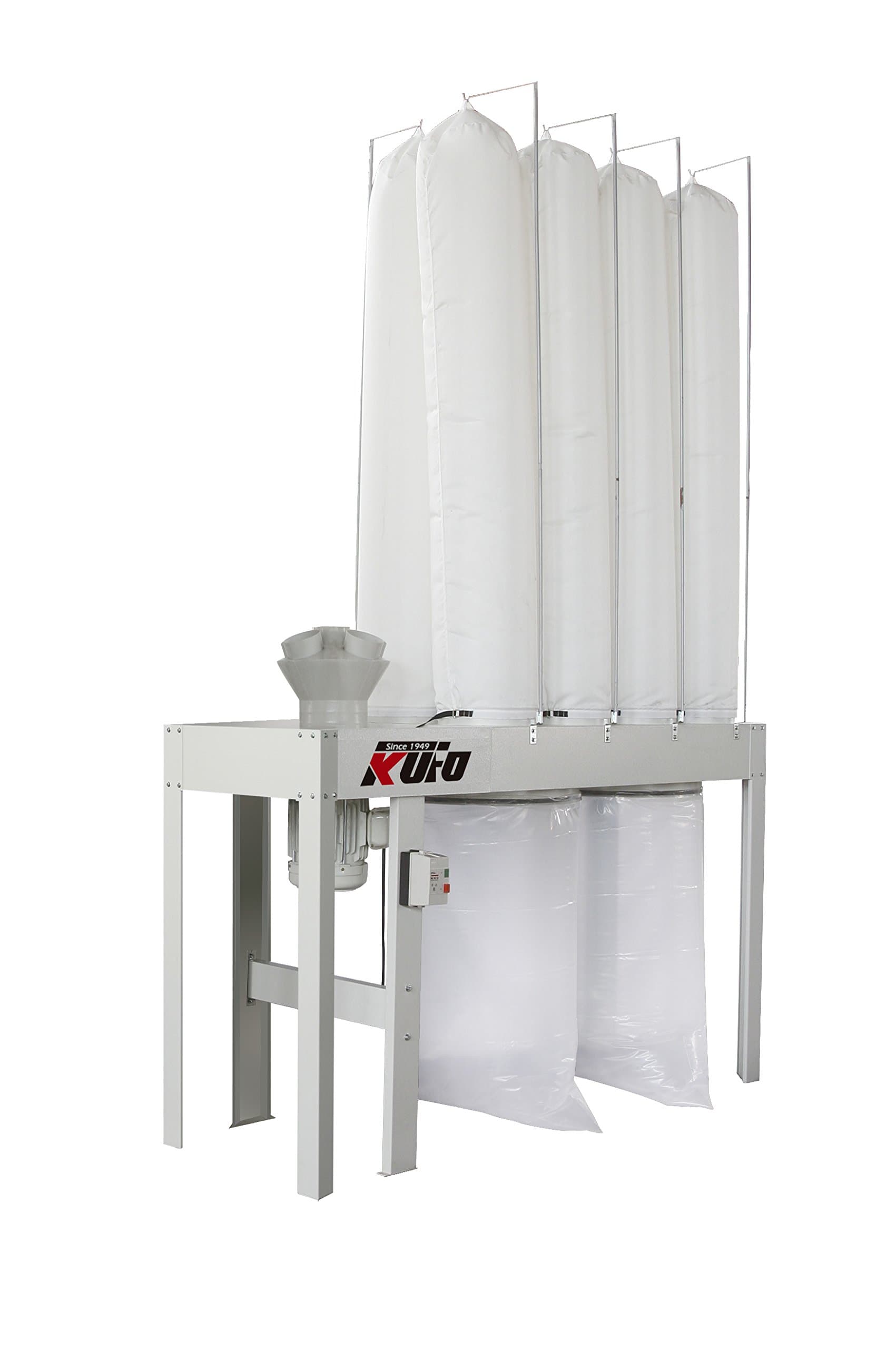 KufoSeco UFO-104H1 10 HP 7450 CFM 3 Phase 220V Vertical Bag Dust Collector