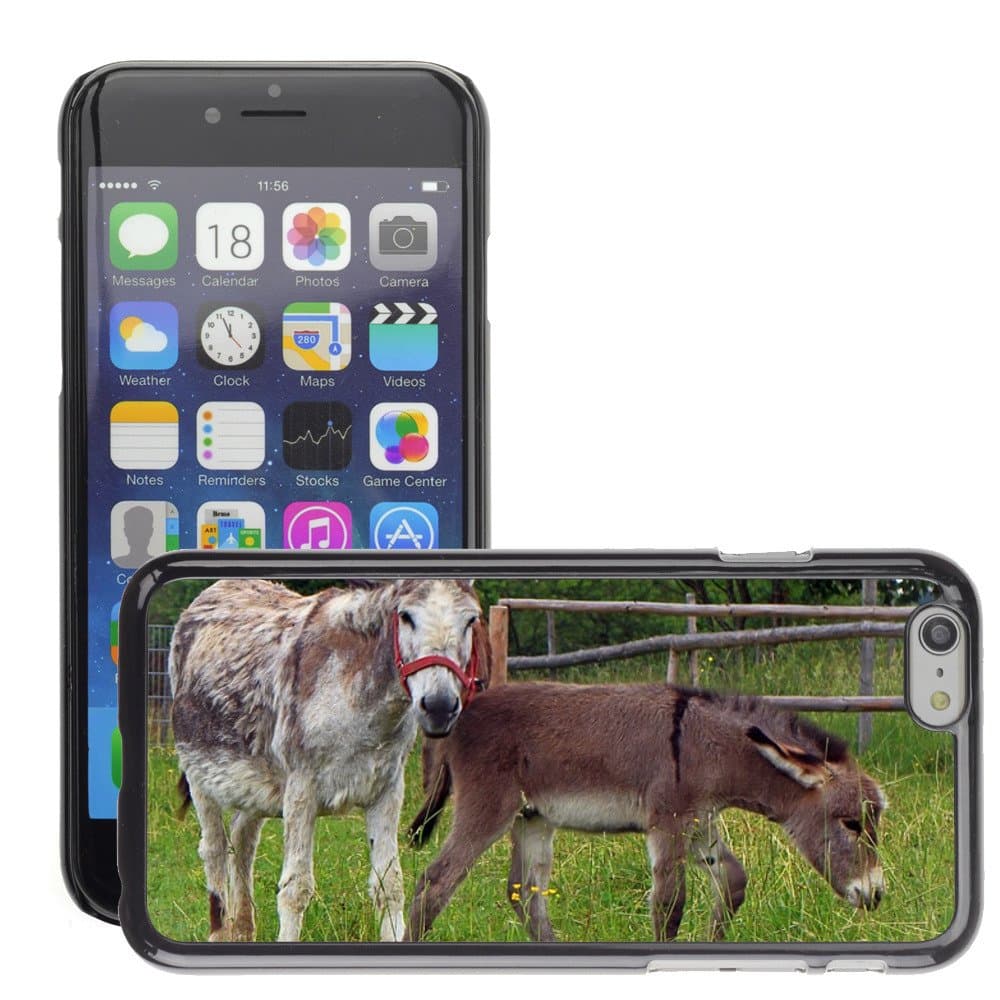 Super Stellar Slim PC Hard Case Cover Skin Armor Shell Protection // M00126862 Donkey Donkey Foal Foal Mother Child // Apple iPhone 6 PLUS 5.5"