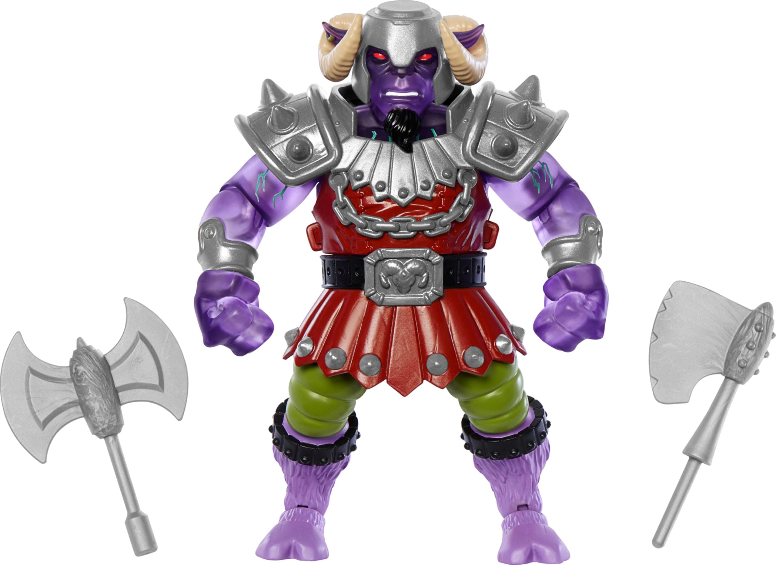 Masters of the Universe Origins Turtles of Grayskull Ram Man Action Figure Toy, 16 Articulations, TMNT & Motu Crossover with Accessories