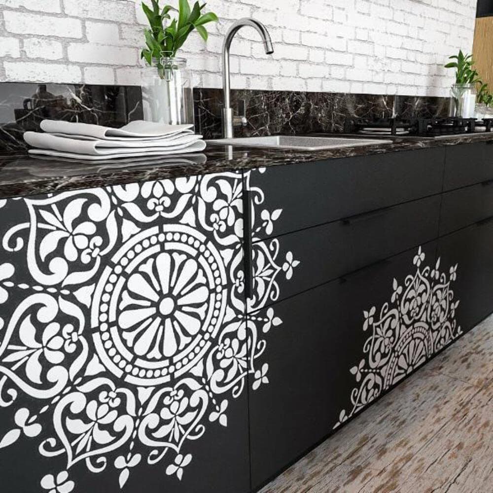 Mandala Stencil - Mandala Motive Wall Stencil - Original and Unique Wall Stencil