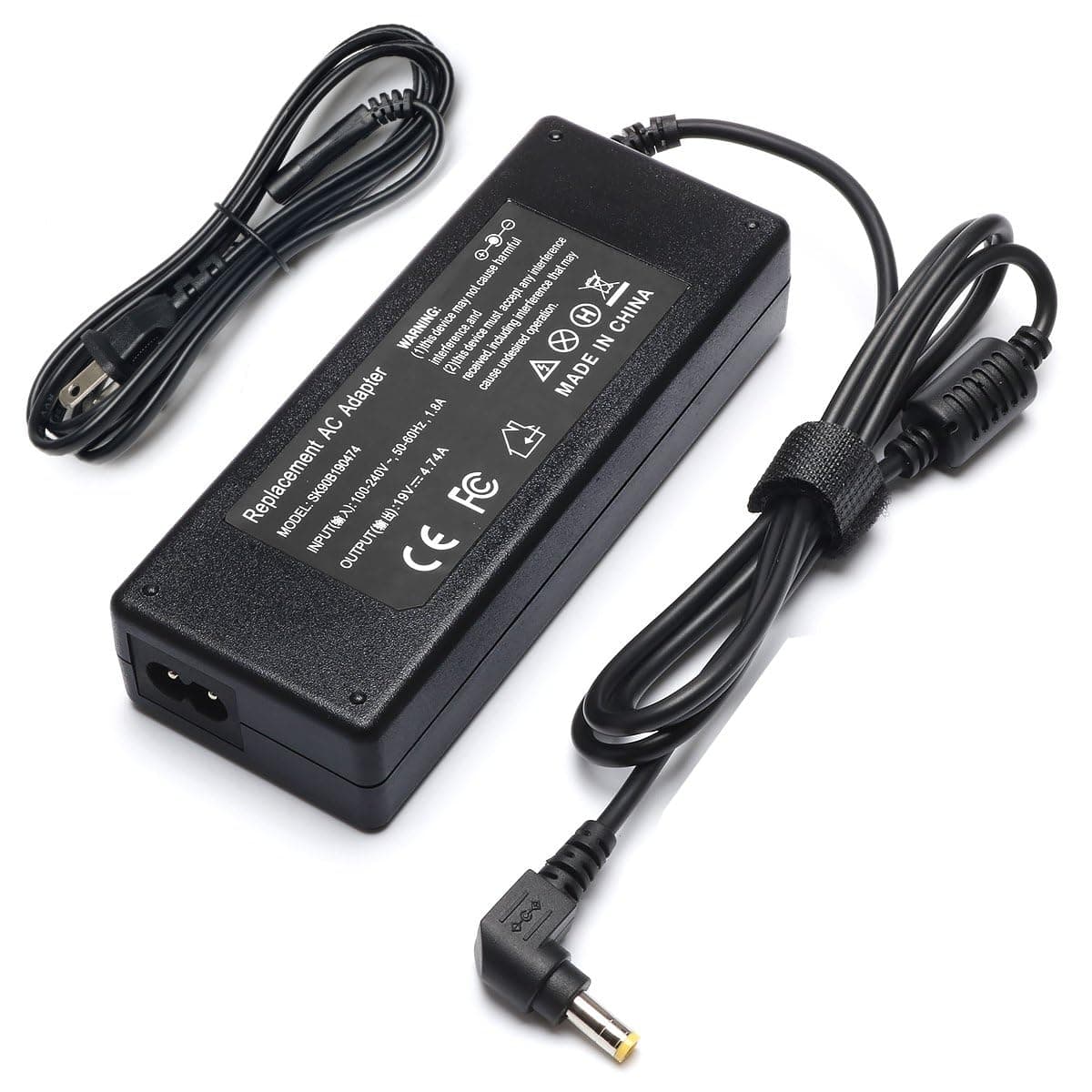 90W Laptop Adapter Charger Compatible for Asus K52F K53E K55A K55N U56E X550 X550CA X550L X550LA X551C X551CA X551M X551MA X551MAV X751MA ADP-65JH BB EXA0703YH ADP-65GD B Power Supply Cord