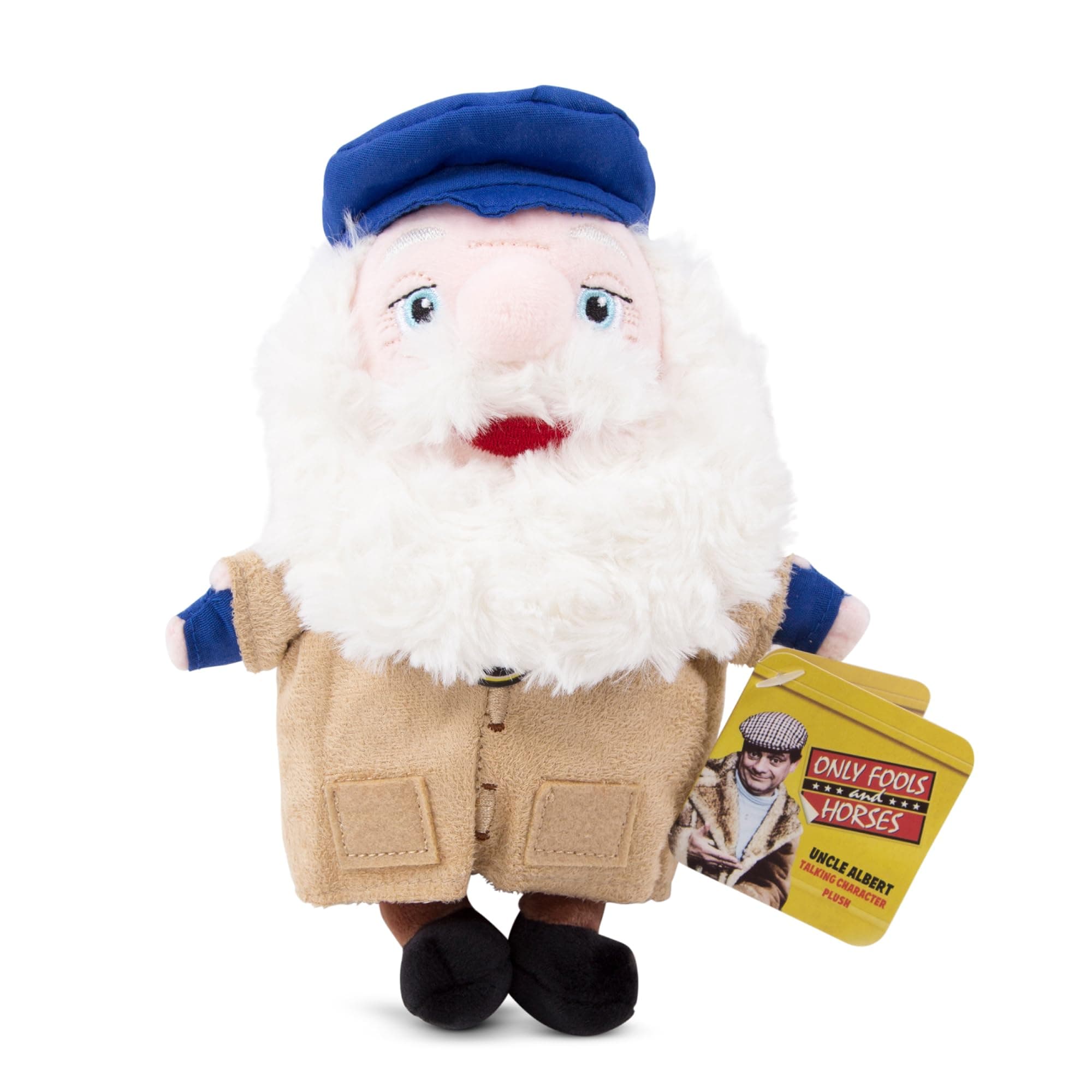 Only Fools and Horses 9077 Uncle Albert 20cm Talking Plush, Multicolour, Age 3 Years+
