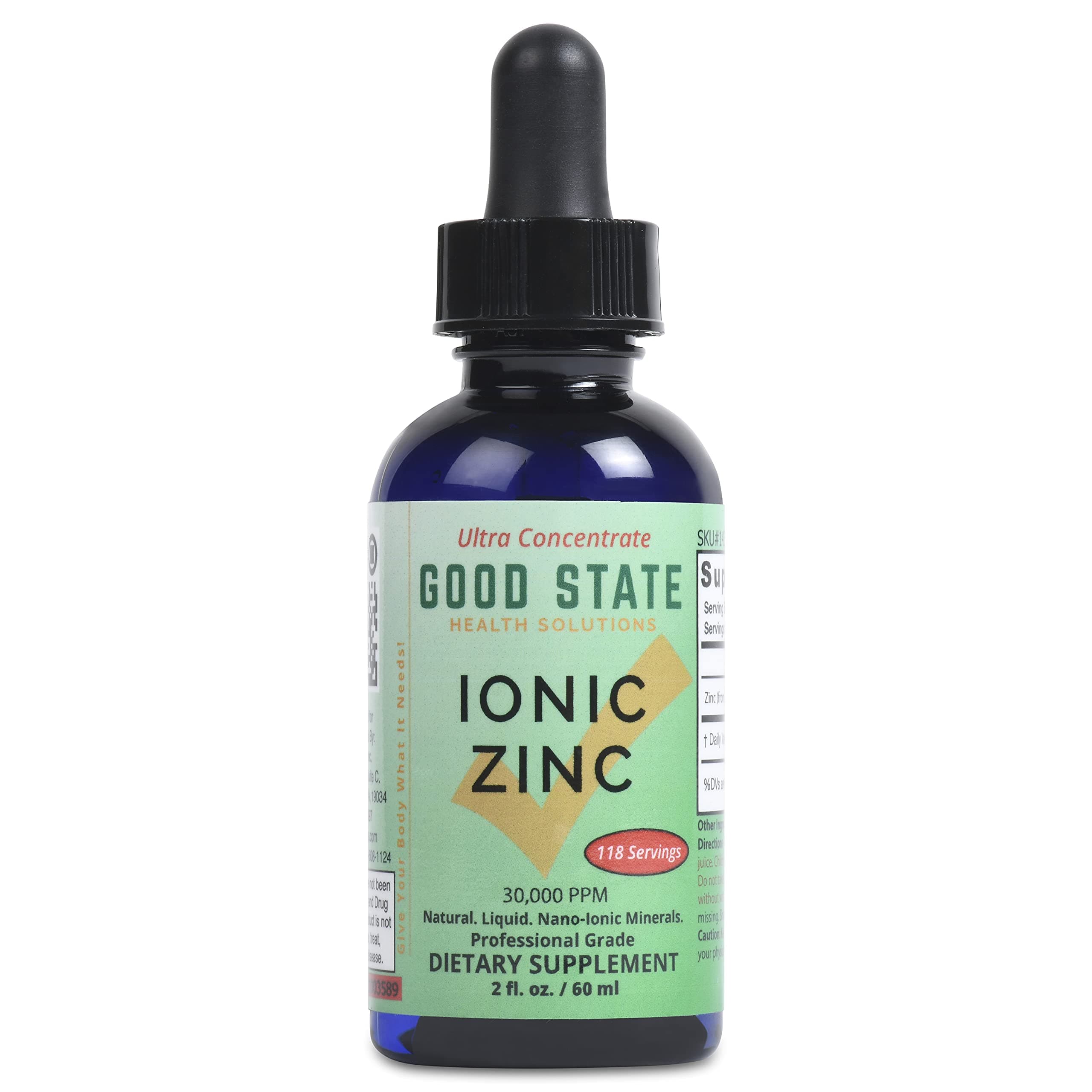 Liquid Ionic  Zinc Ultra Concentrate 2oz 118 Servongs
