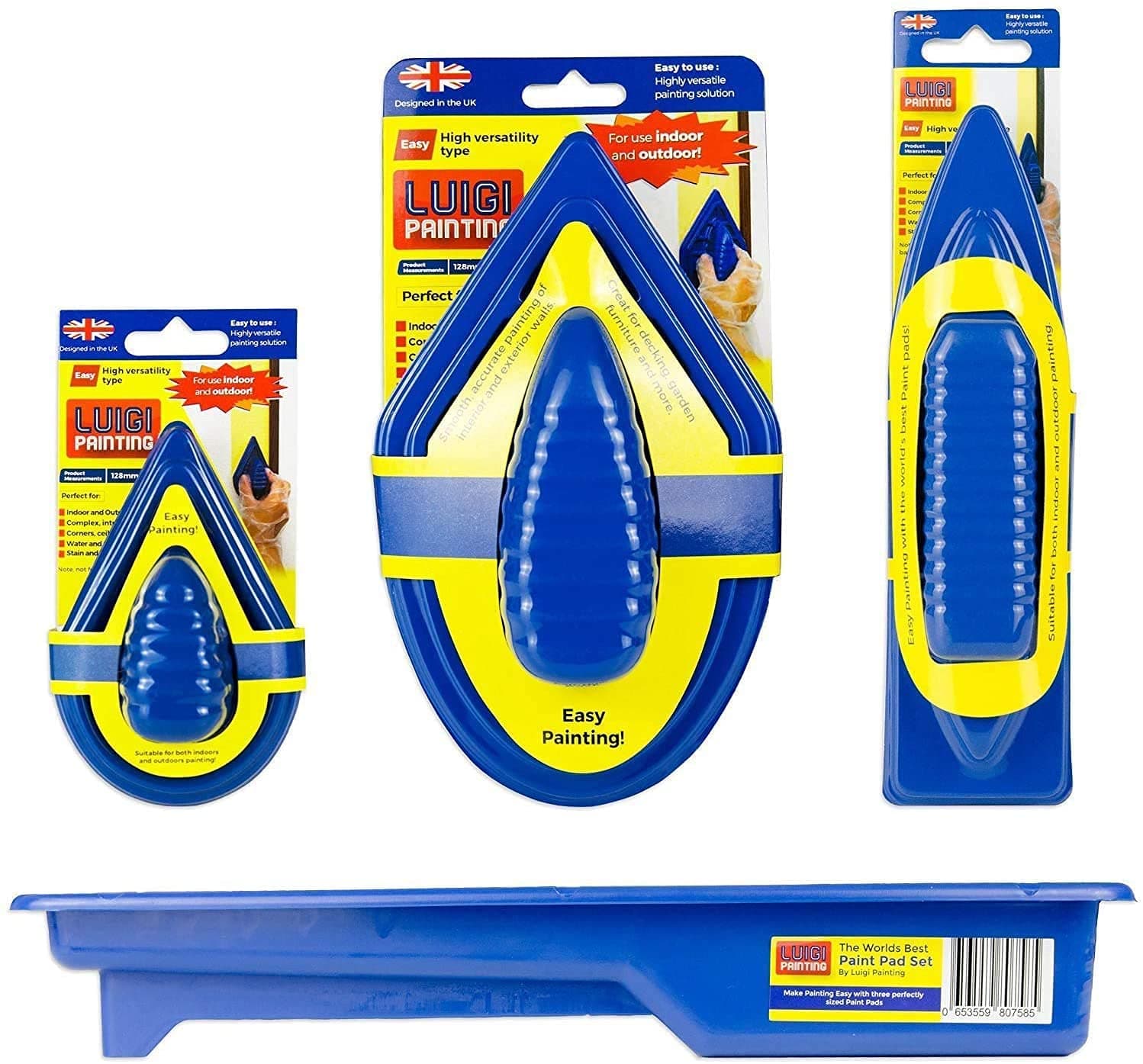 The Worlds Best Paint Pad Set: Maximum Coverage, Minimum Time. Accurate, Detailed Cutting in for Decorating and Painting from Luigi's