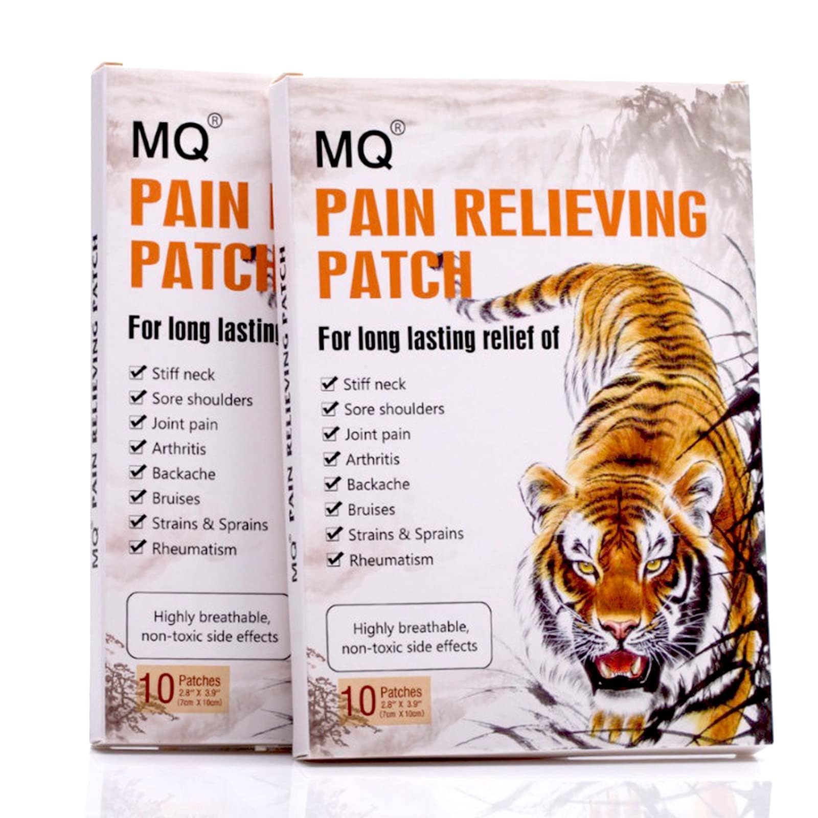 Pain relief patches, 20 patches / 2 packs