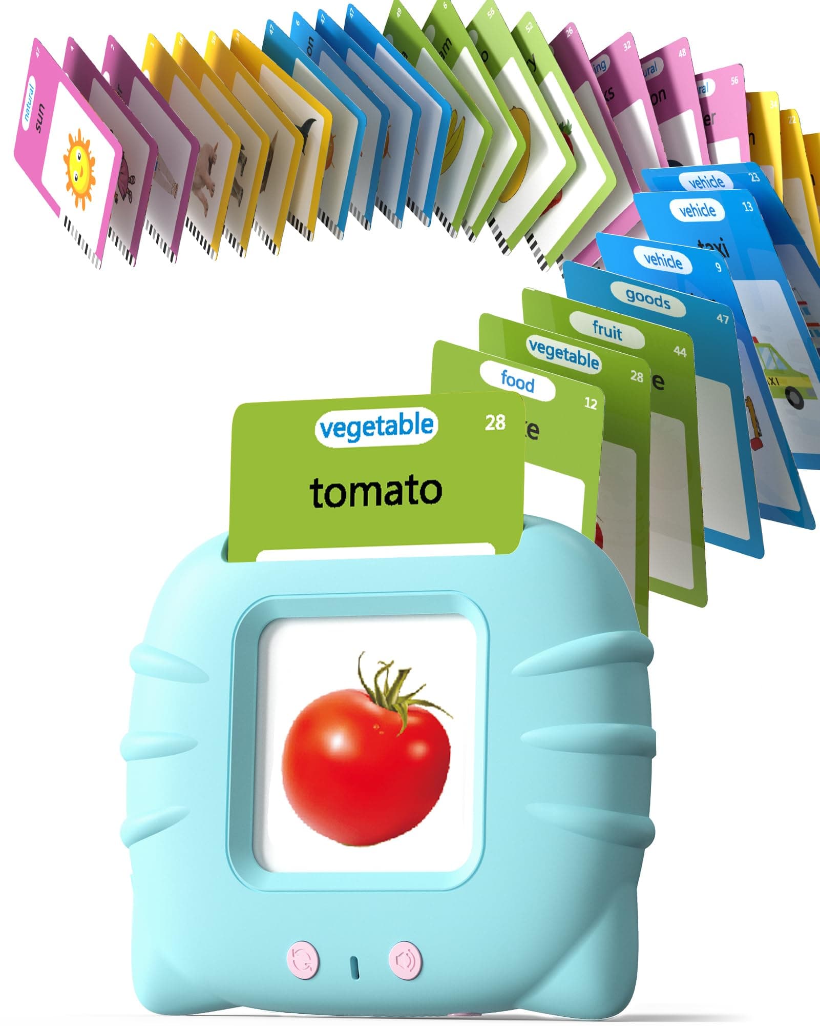 Talking Flashcards for 1 2 3 4 Years Old Toddlers Language Learning and Montessori Toys with 224 Words Pocket Language Therapy Autism Toys for Kids Sensory Education Equipment