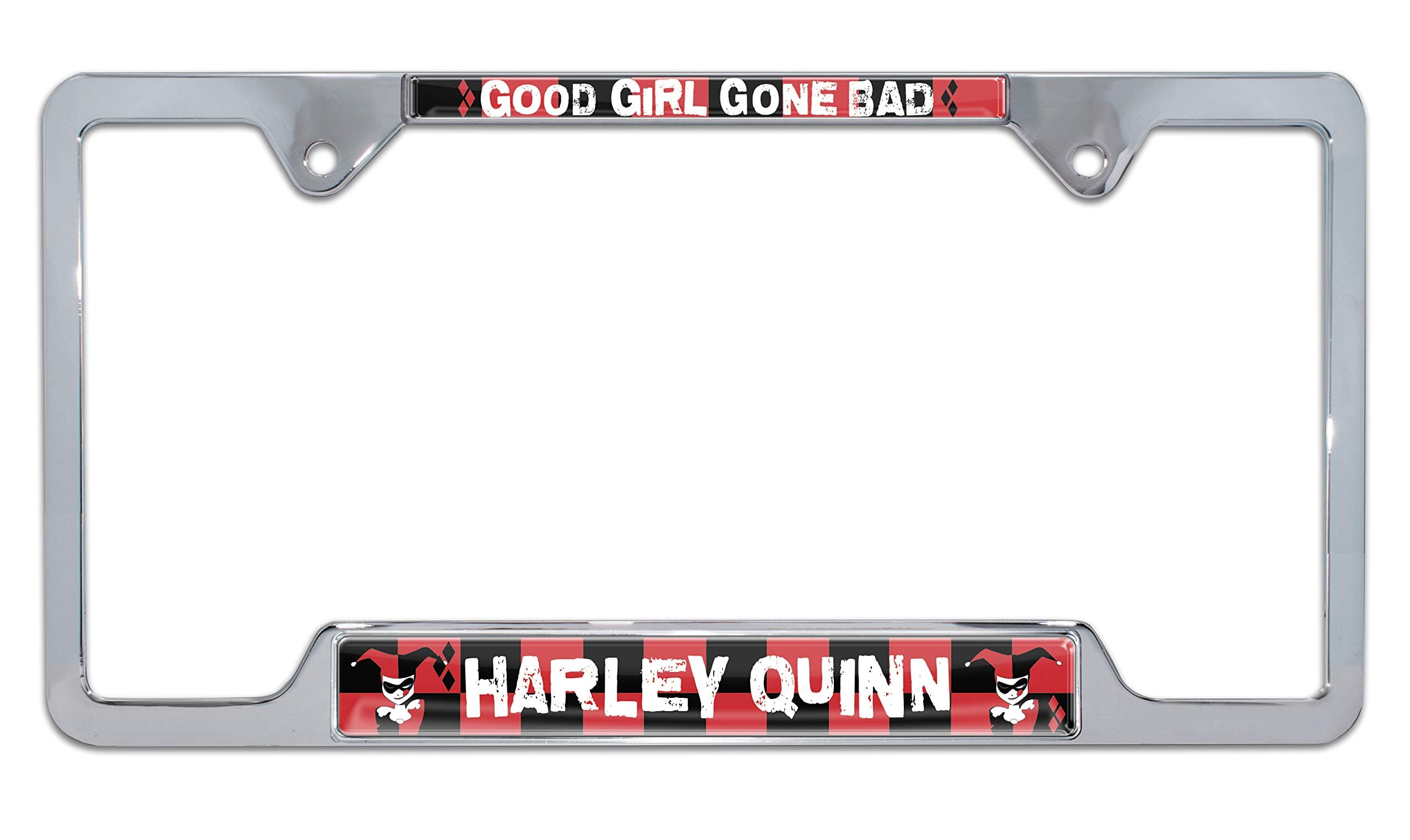Harley Quinn Open License Plate Frame