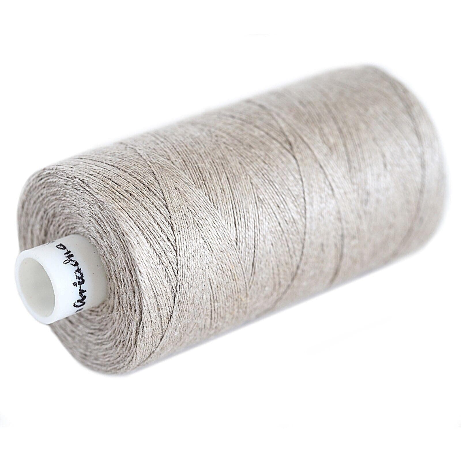 Fine Linen Unwaxed 38 tex x 2 Natural 2 PLY Thread 500m Spool 100% Linen Leno Grey