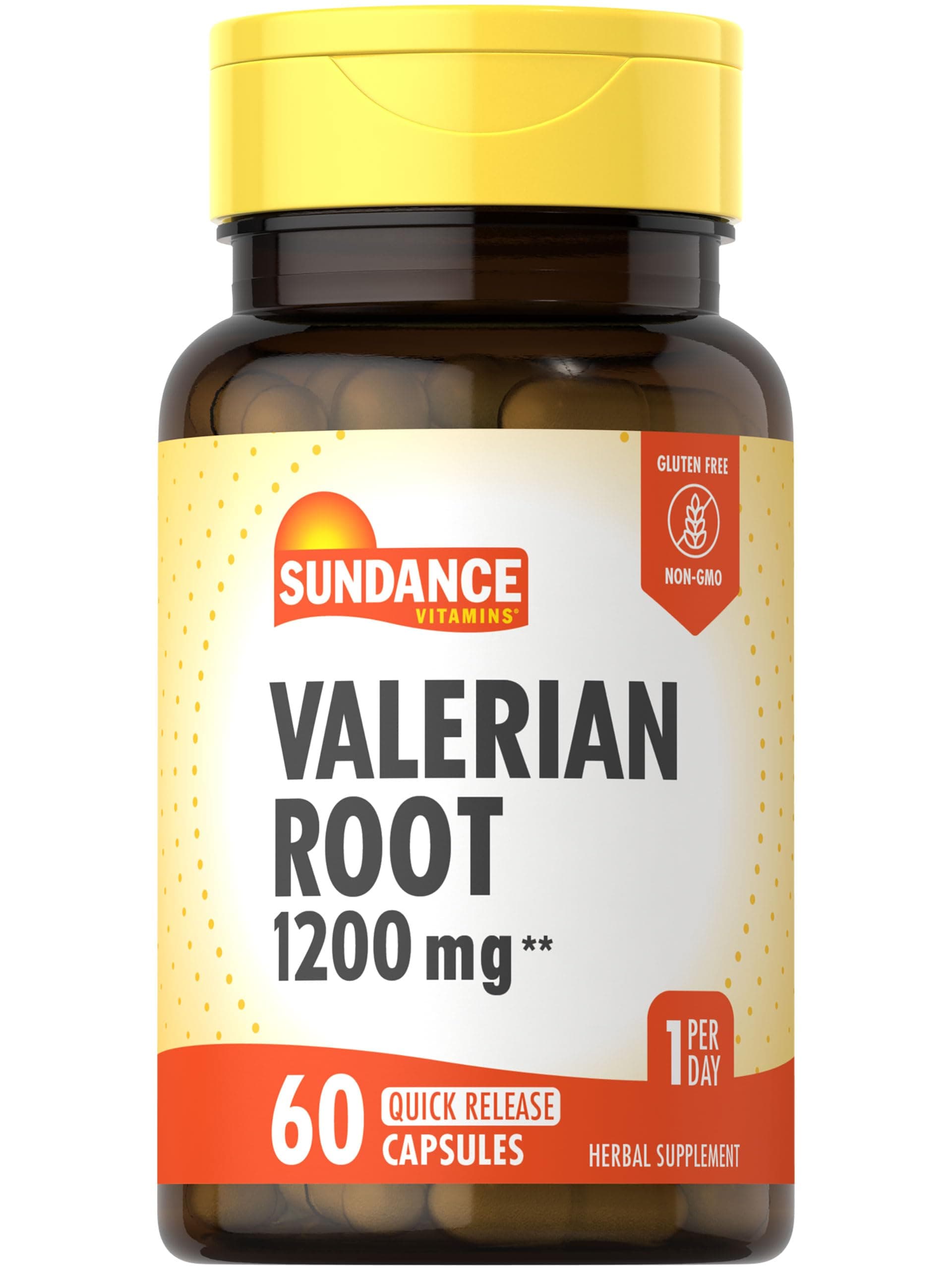 Sundance Valerian Root Supplement | 60 Quick Release Capsules | Non-GMO and Gluten Free Formula