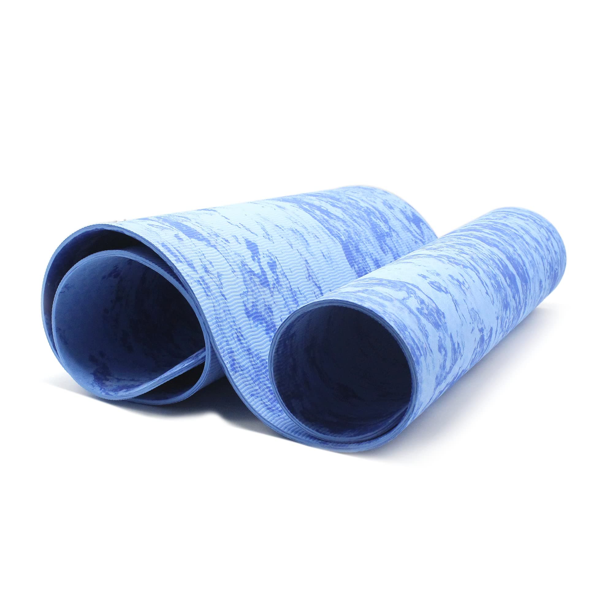 KK KONEX TPE PRINTED YOGA MAT CLS 1217 FOR MEN AND WOMEN FOR FITNESS WEIGHT LOSS EXERCISE YOGA MEDIDTATION Size- 6 MM BLUE