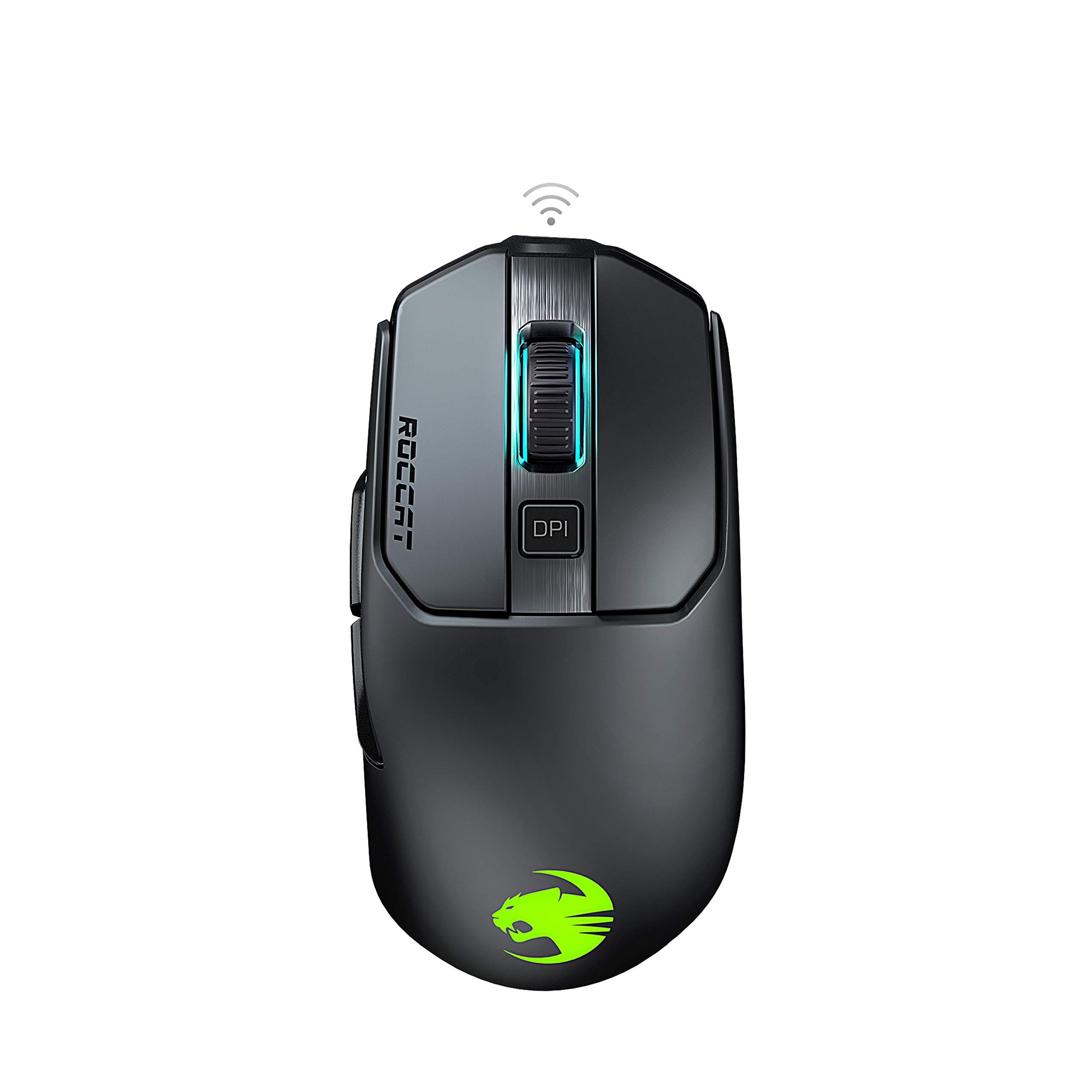 Roccat Kain 200 Aimo RGB Wireless Gaming Mouse (16.000 dpi Owl-Eye Sensor, 89G Ultra-Light, Titan Click Technology) Black