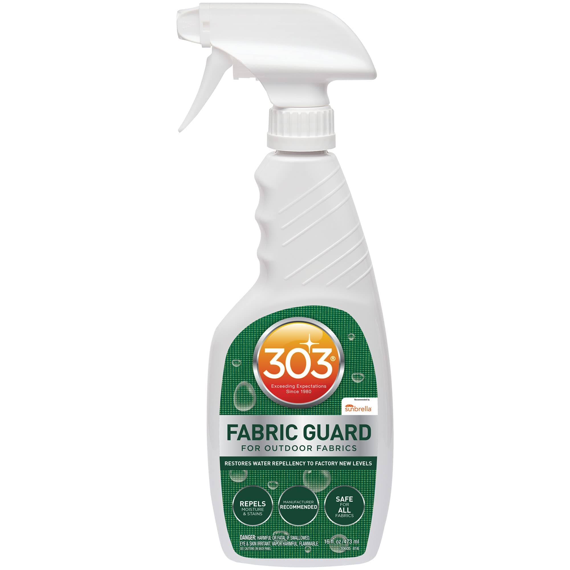 303 Products 16 Oz. Fabric Guard That Repels Moisture & Stains For Outdoor Fabrics,White,30605