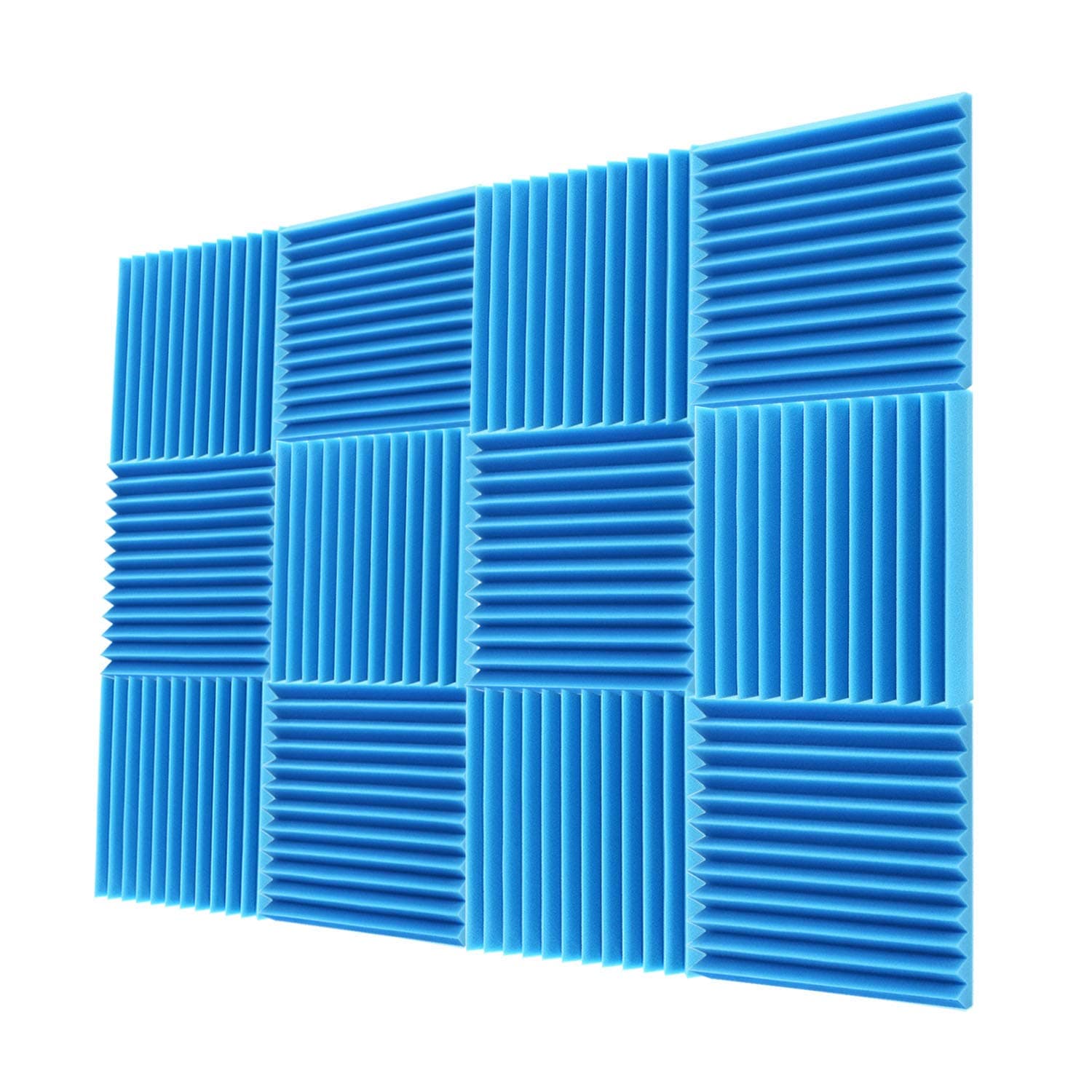 Acoustic Foam Panels 24 Pack 2”x12”x12” Sound Proof Padding Soundproofing Studio Foam Wedges (24 Square Feet)