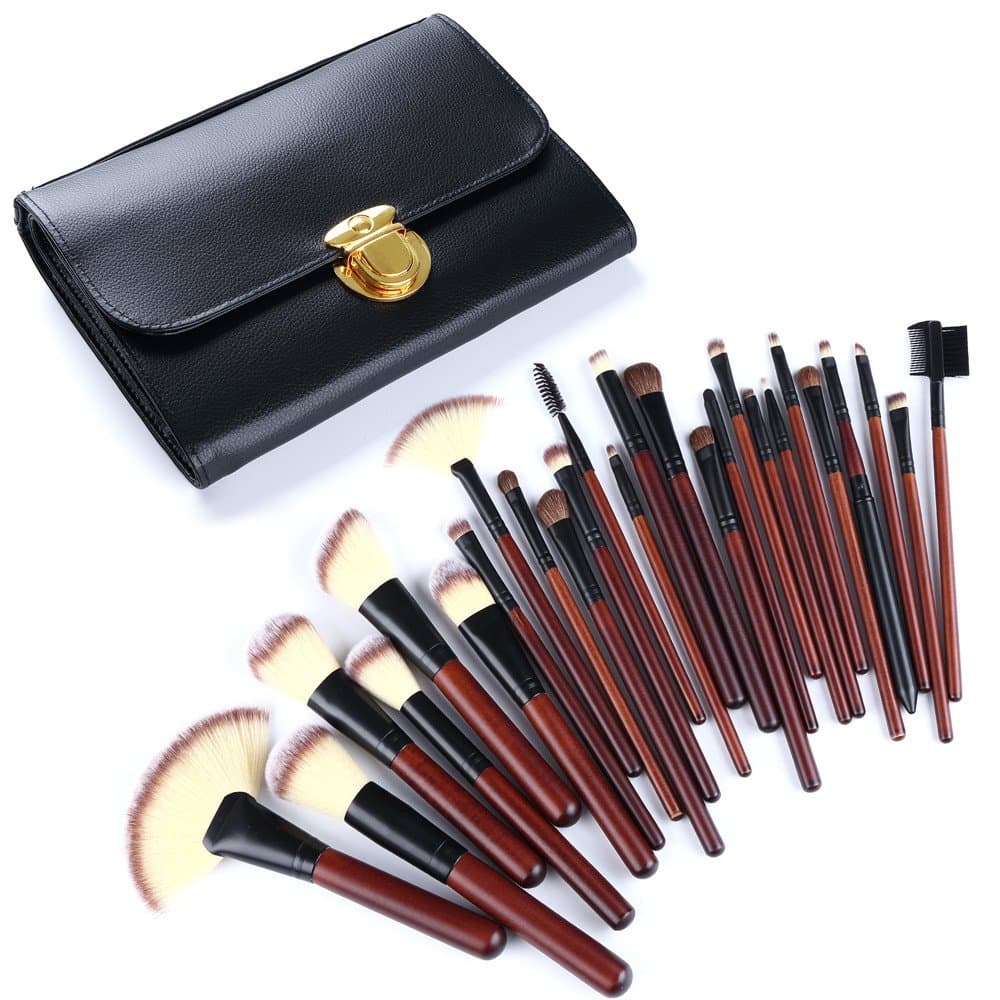 Charmonly Makeup Brushes Set 26 Pieces Luxury Face Make up Foundation Powder Blending Blush Eyeliner Eyelash Eyeshadow Brow Cosmetic Brush Tool