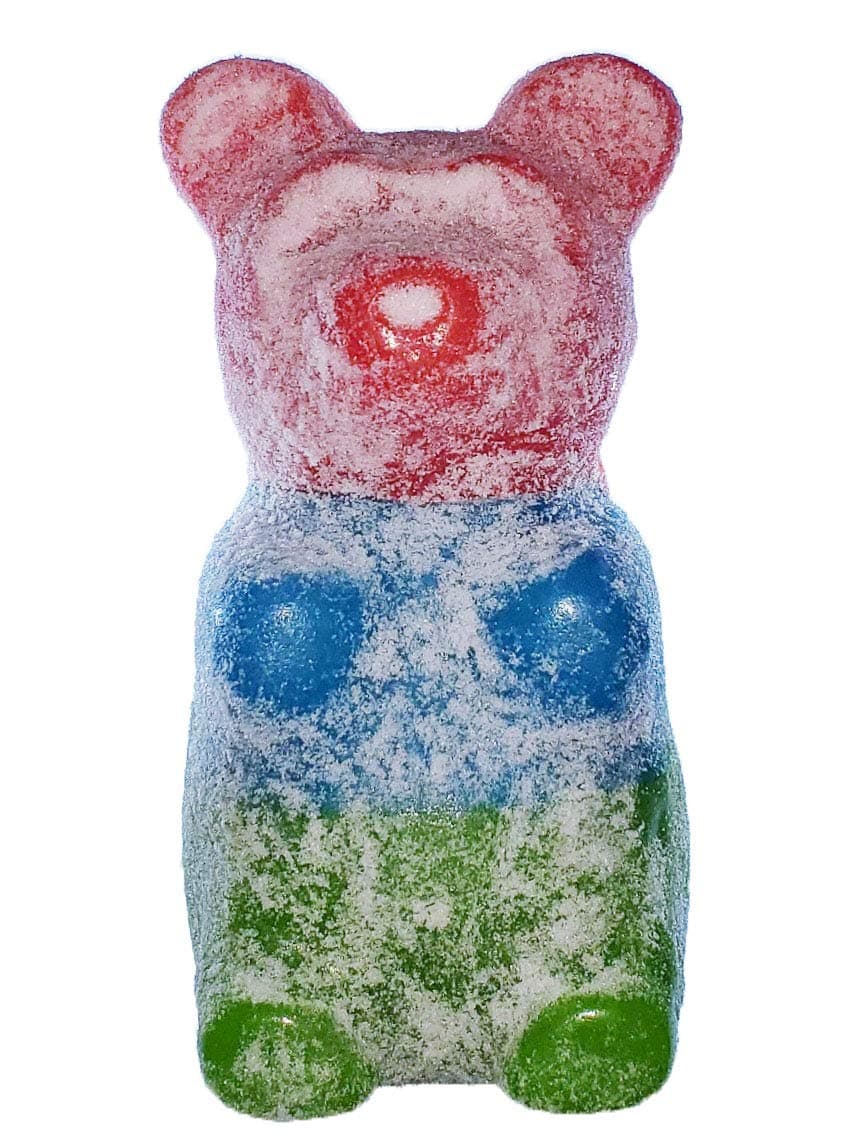 World Famous Gummy Bears (TM) | Sour World's Largest Gummy Bear - Cherry/Blue Raspberry/Green Apple