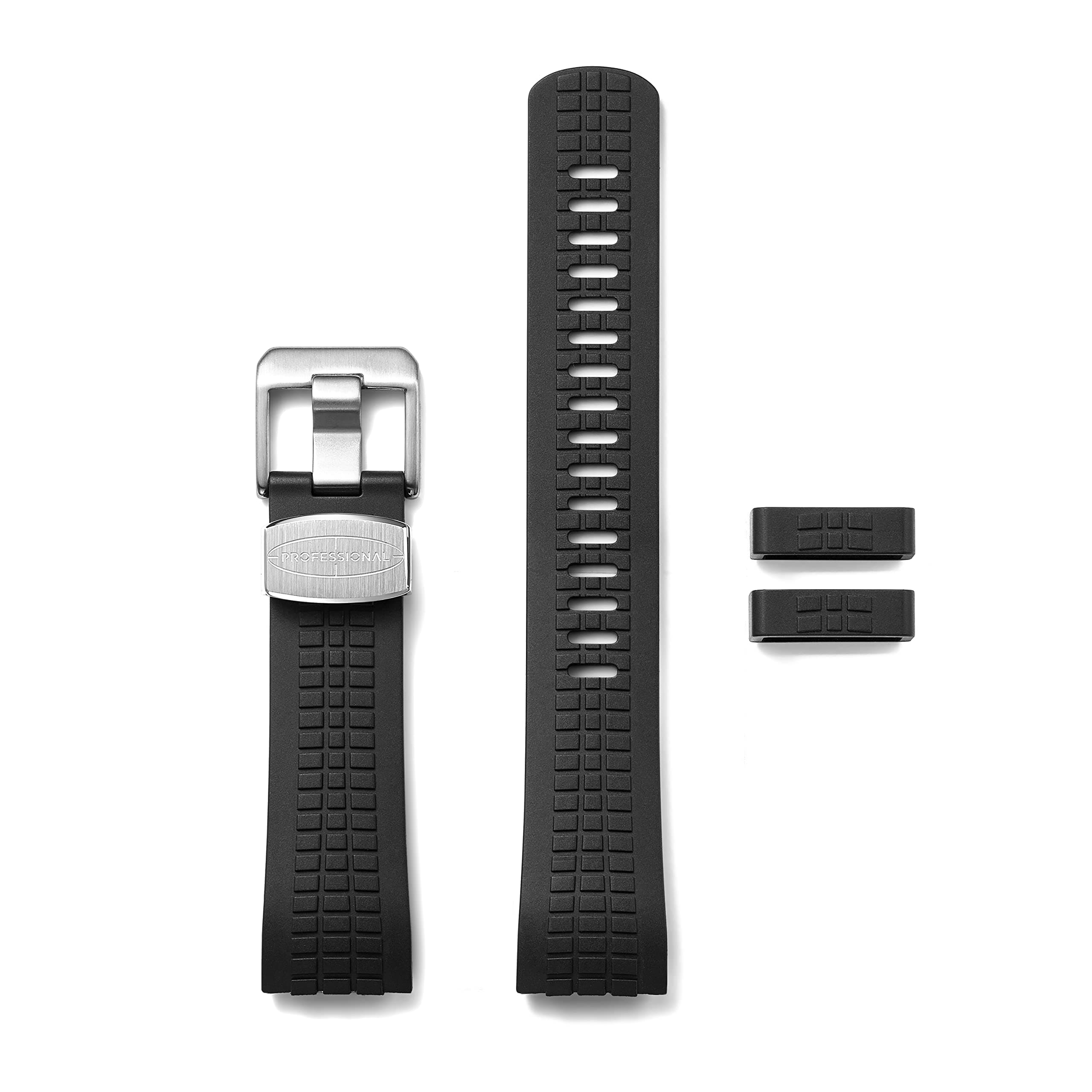 CB12 Curved End Watch Band Rubber Strap Replacement for Seiko Turtle Prospex Automatic Dive Watch