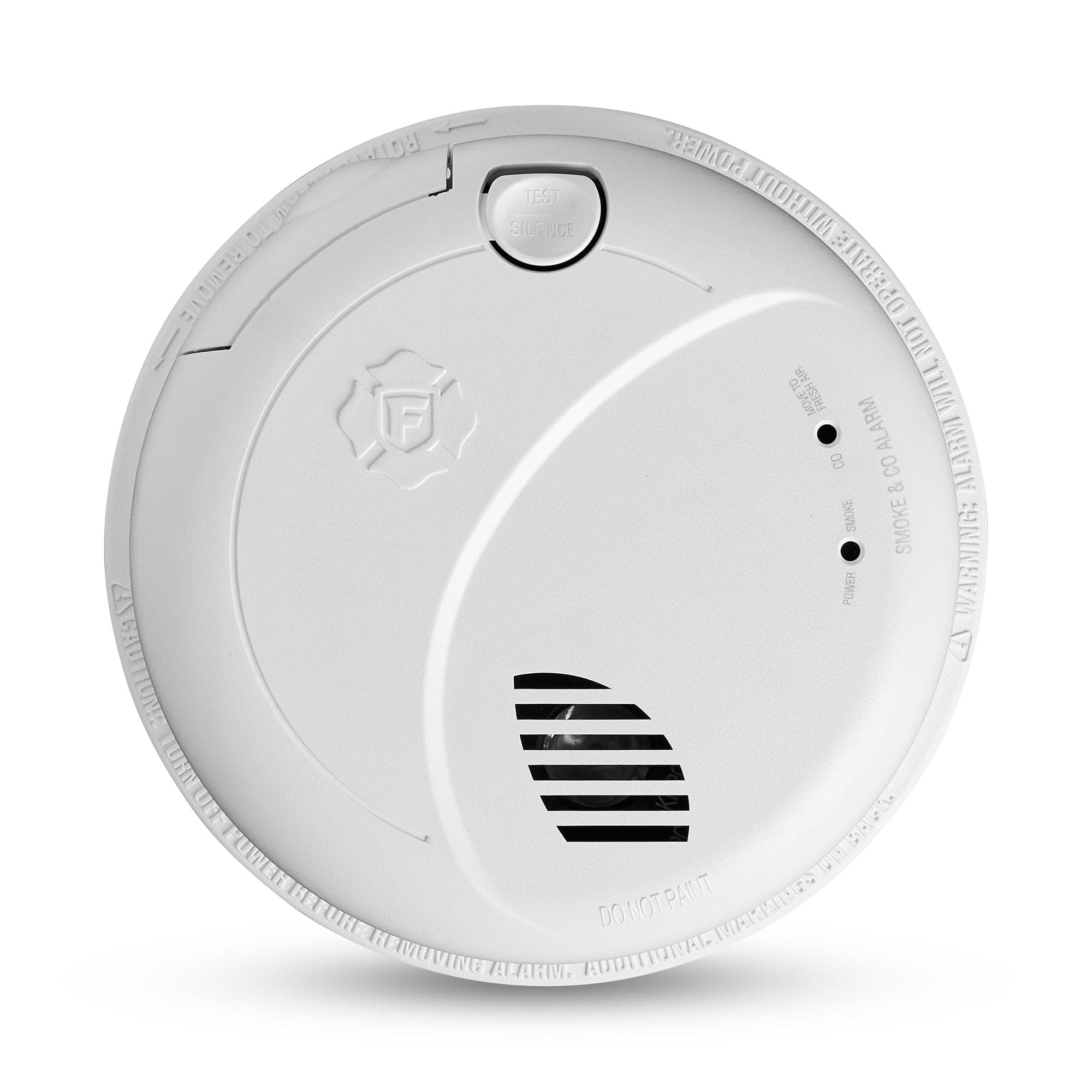 Combination Smoke & Carbon Monoxide Alarm, Interconnect Hardwire Detector with Battery Backup and Voice & Location Alerts, SMCO100V-AC, 1-Pack