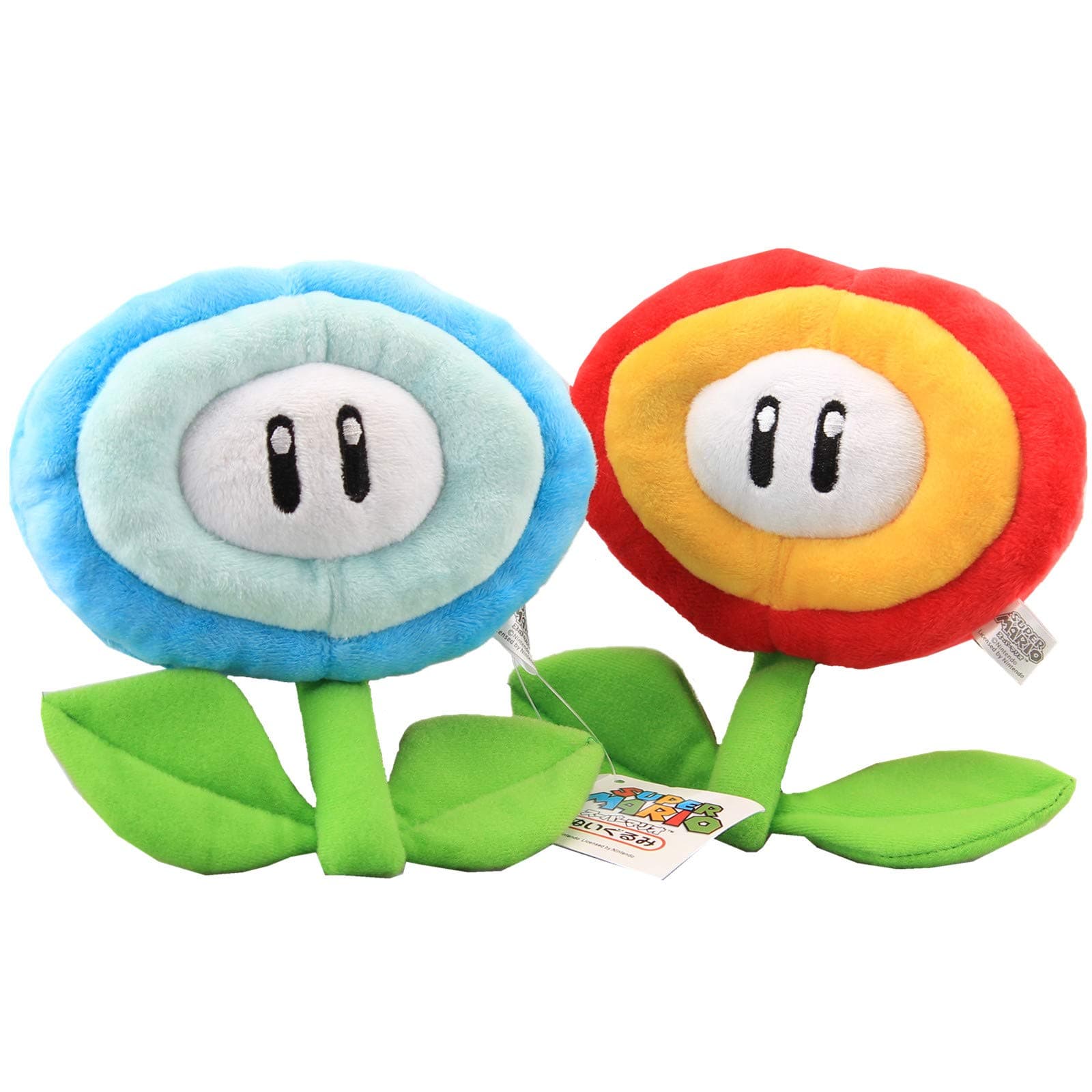 uiuoutoy Fire Flower & Ice Flower Plush 7'' Set of 2 pcs