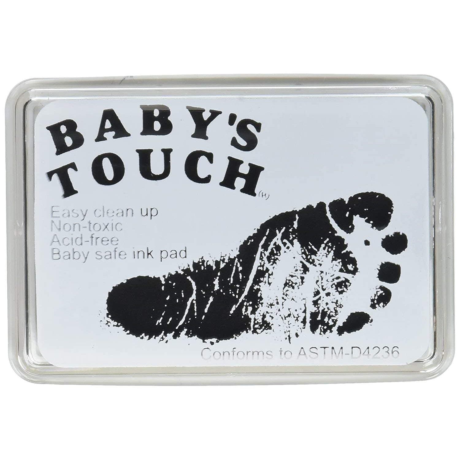 Baby Safe Reusable Hand & Foot Print Ink Pads - Black