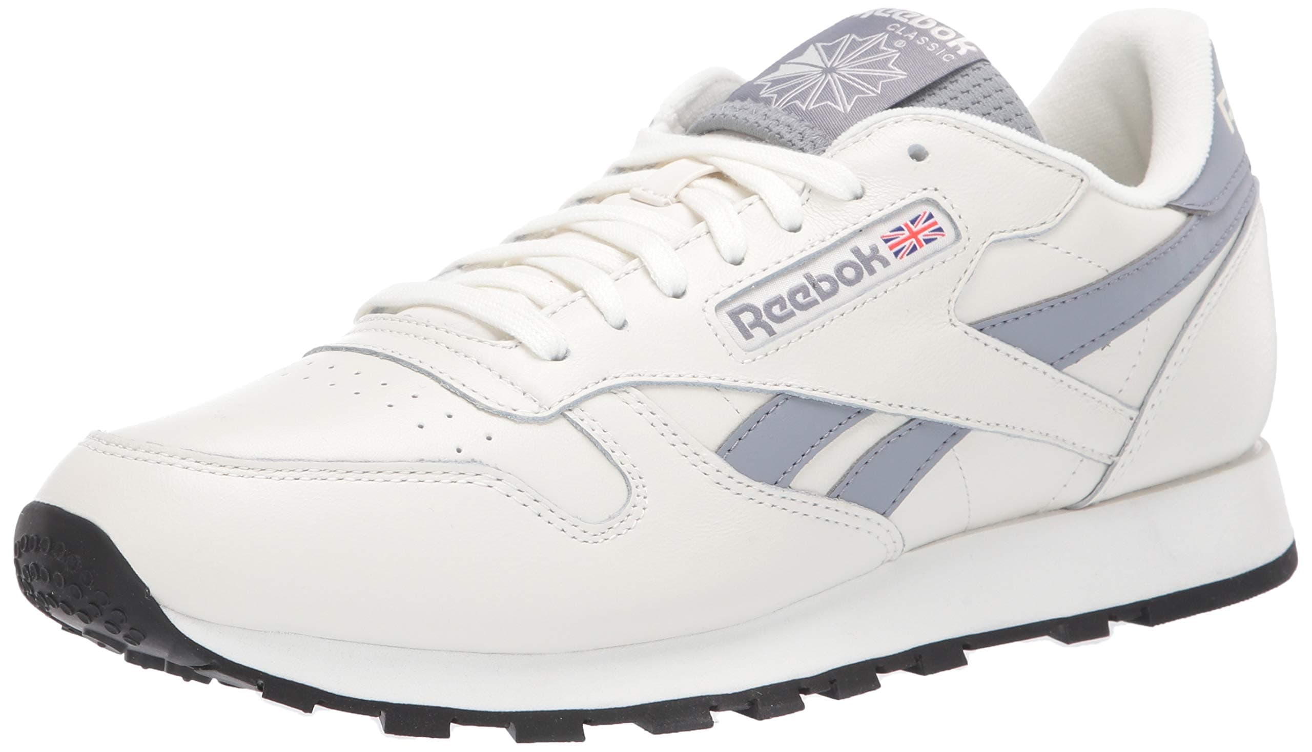Reebok Men's Classic Leather Shoe, Chalk/Cold Grey/Black, 12 M US