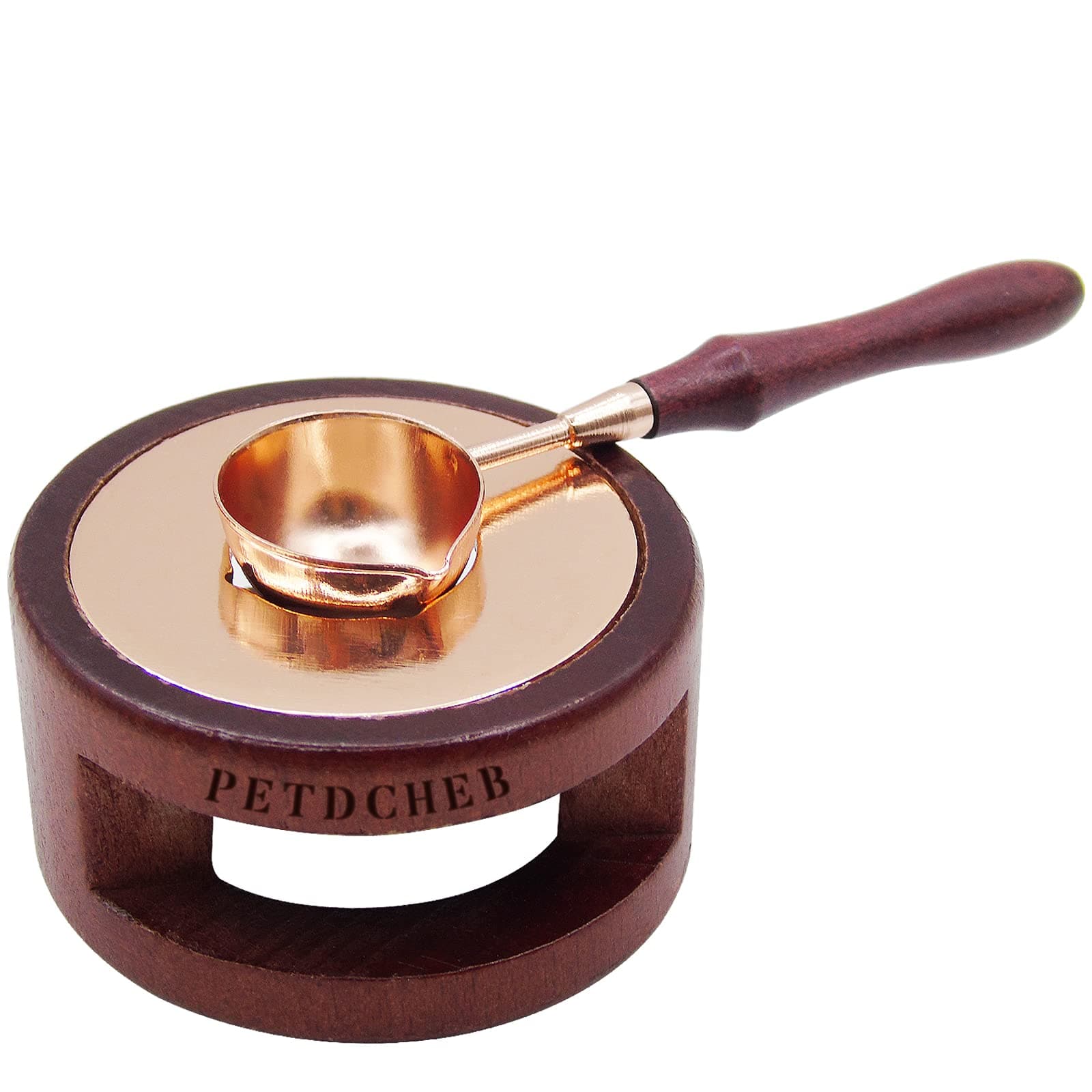 Wax Seal Warmer Melting Pot Wax Sealer Melting Furnace with Melting Spoon for Sealing Stamp Letter Envelope