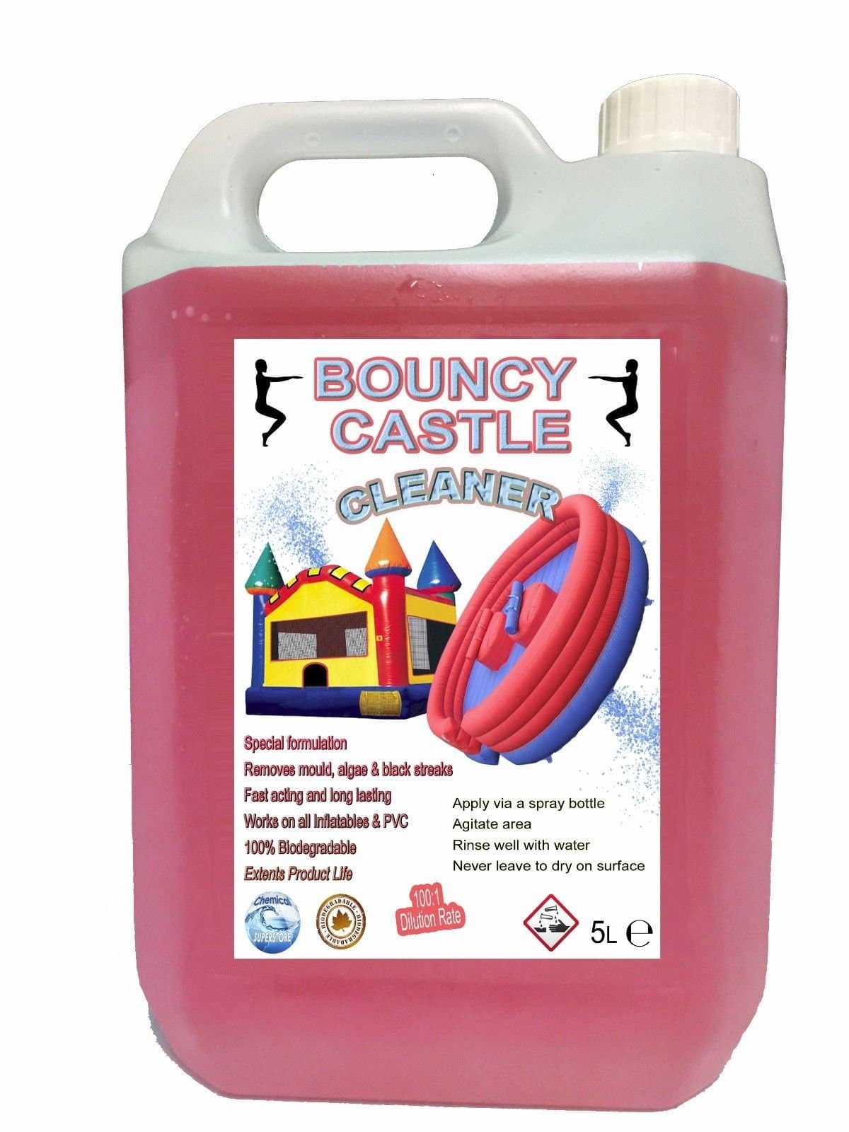 5 LITRE HEAVY DUTY BOUNCY CASTLE, INFLATABLE CLEANER DEGREASER