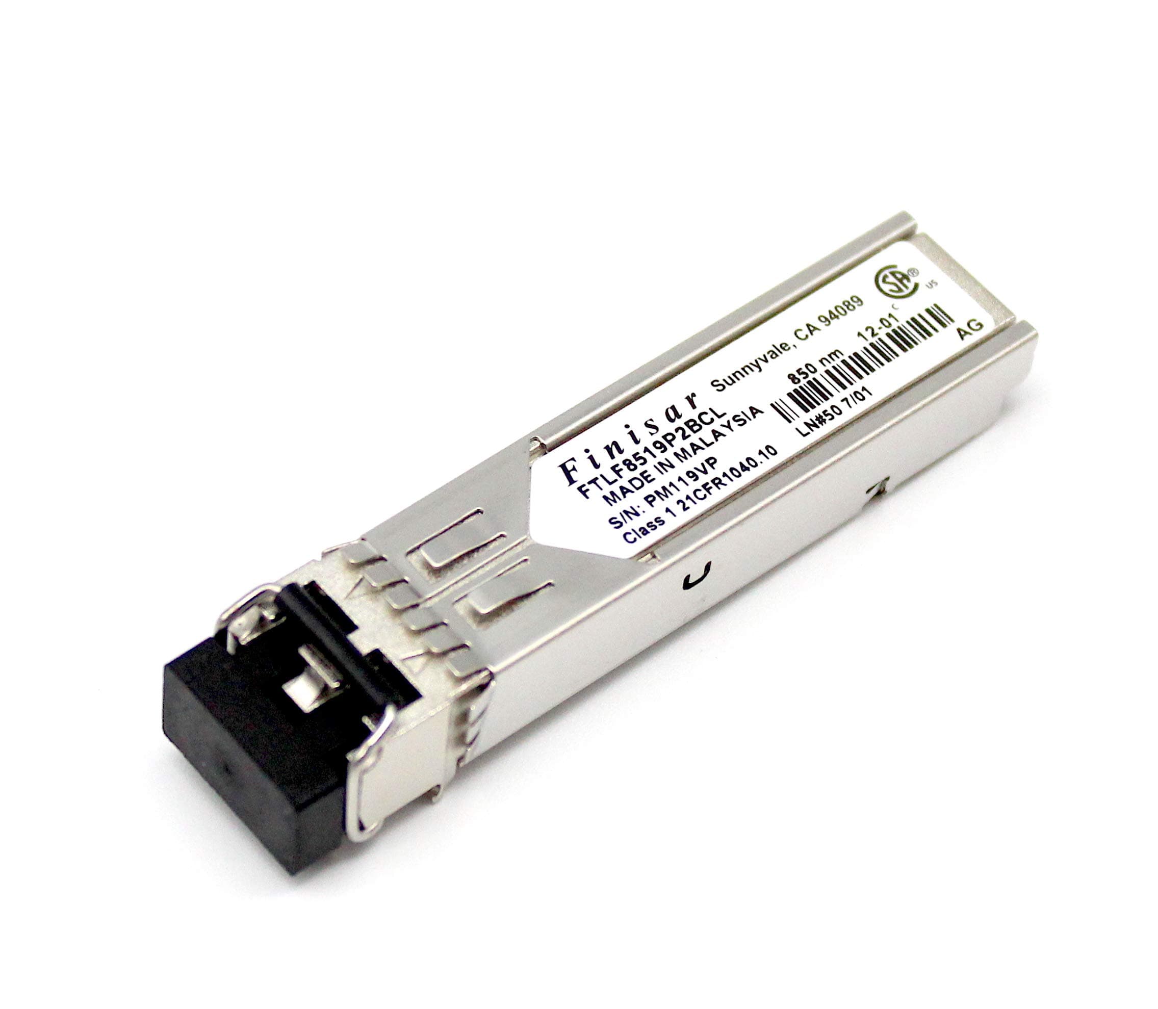 Finisar FTLF8519P2BCL 1000BASE-SX 850nm SFP Transceiver | 1G SX Multimode MMF ftlf8519p2bcl