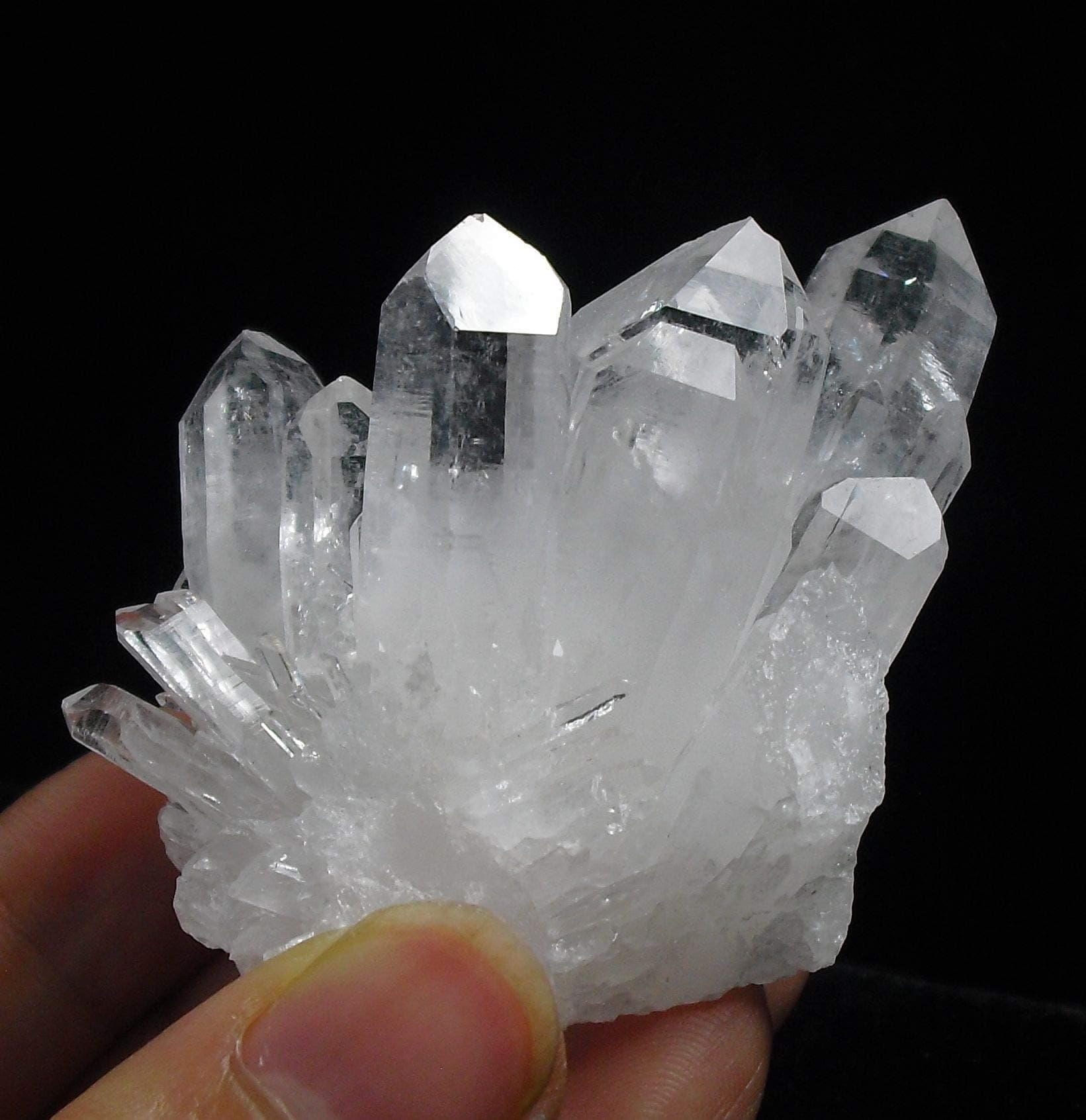 Healing Crystal Stone Natural Clear Quartz Cluster Point Druzy Chakra Reiki Specimen Mineral Collection Decor Gift (Clear 1-2 OZ. 30g-60g)