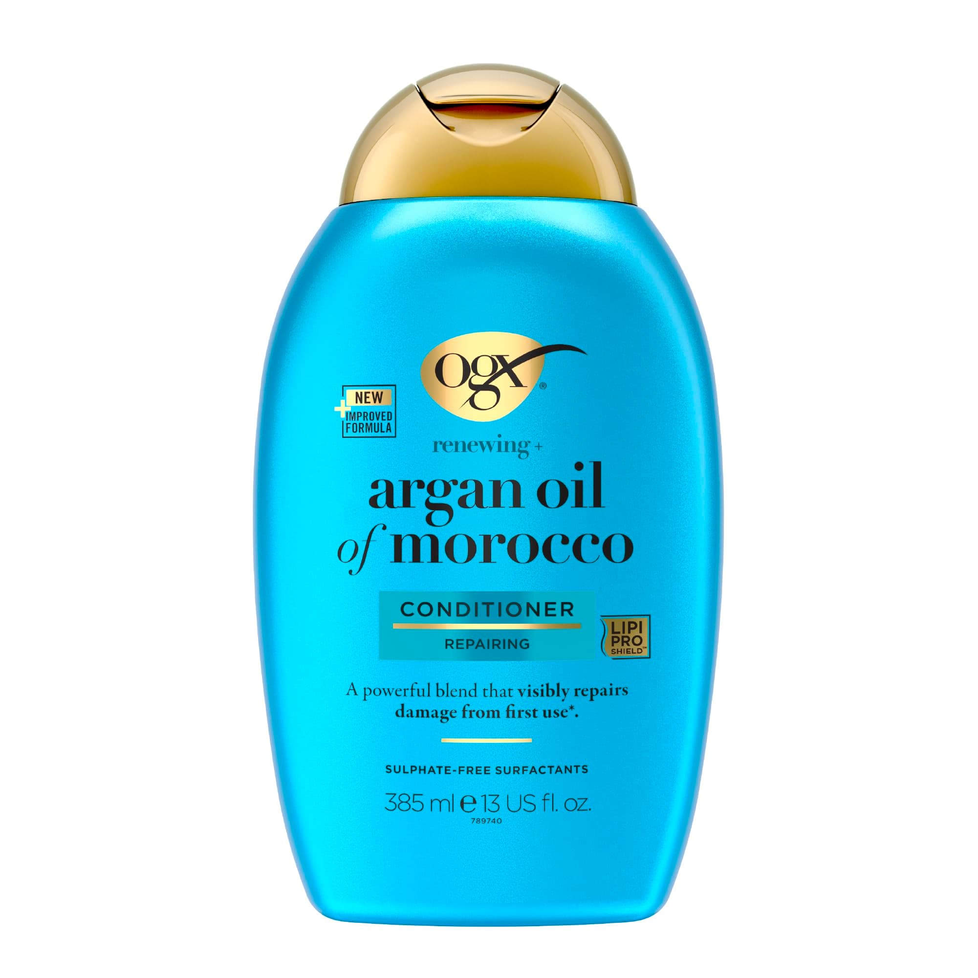 OGX Argan Oil of Morocco Hair Conditioner, Hydrate and Repair, Intensively Moisturises, for Dry and Damaged Hair, Sulfate Free Surfactants, 385ml
