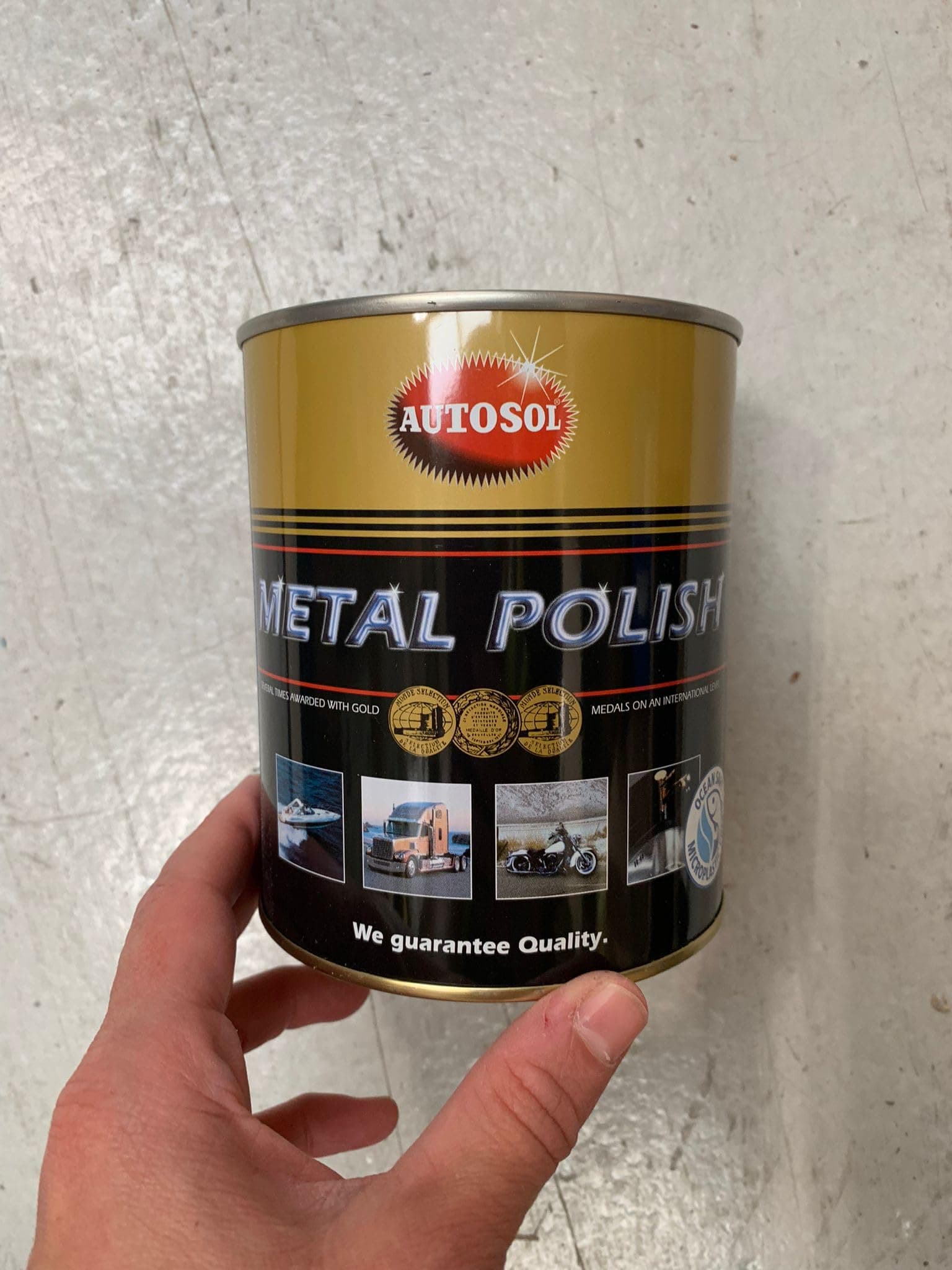 Autosol Metal Polish Chrome Polish 750 ml Polish Polishing Paste 1005